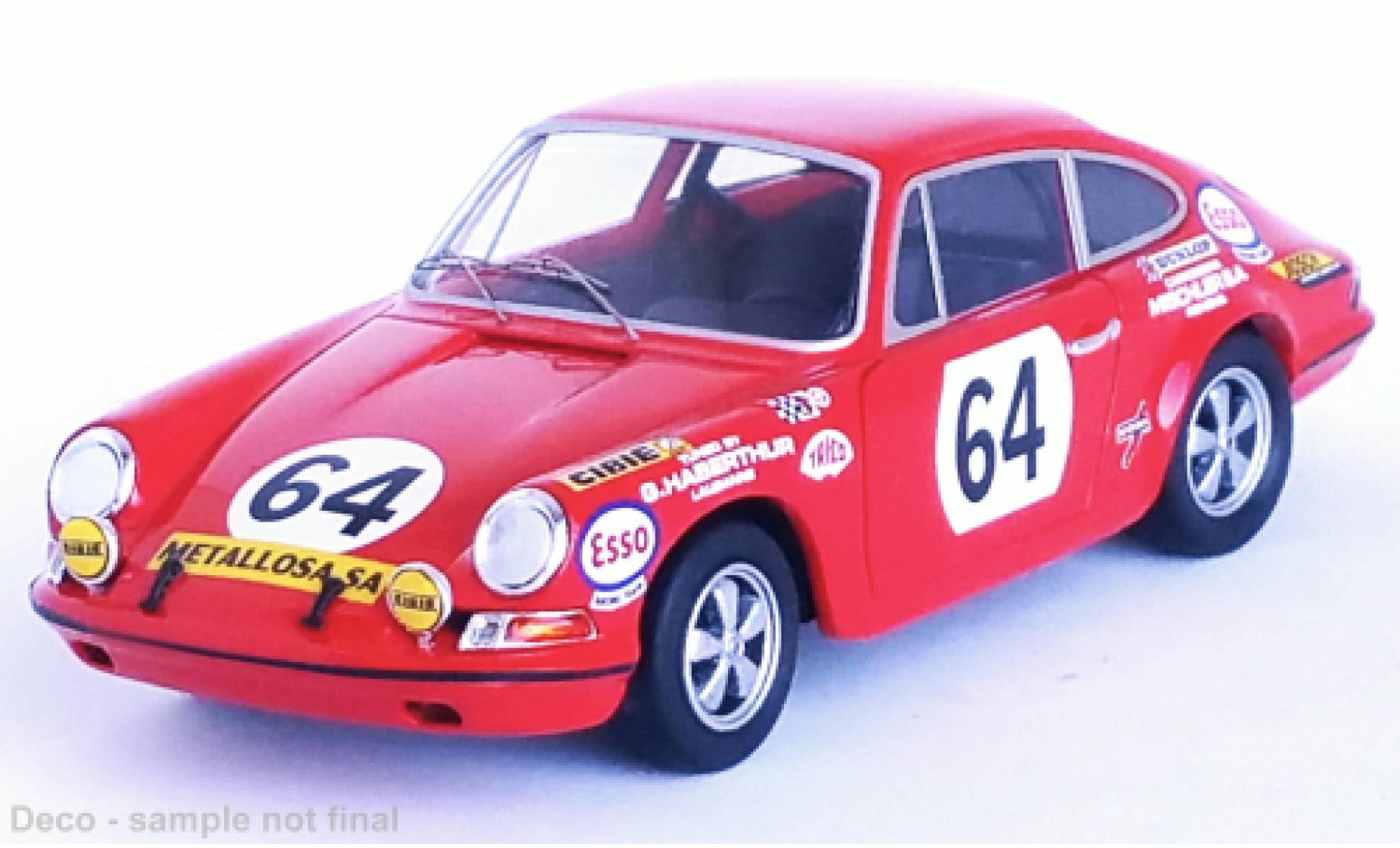 Porsche 911 1/43 Trofeu S No.64 24h Le Mans 1970 modellino in miniatura