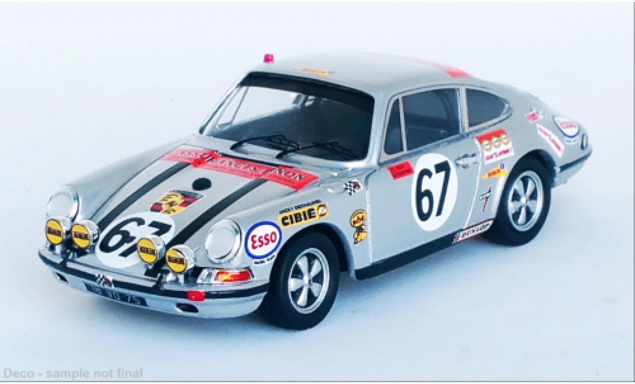 Porsche 911 1/43 Trofeu S No.67 24h Le Mans 1970 modellino in miniatura