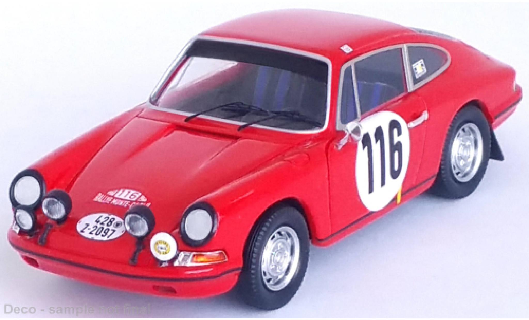 Porsche 911 1/43 Trofeu T No.116 Rallye Monte Carlo 1968 modellino in miniatura