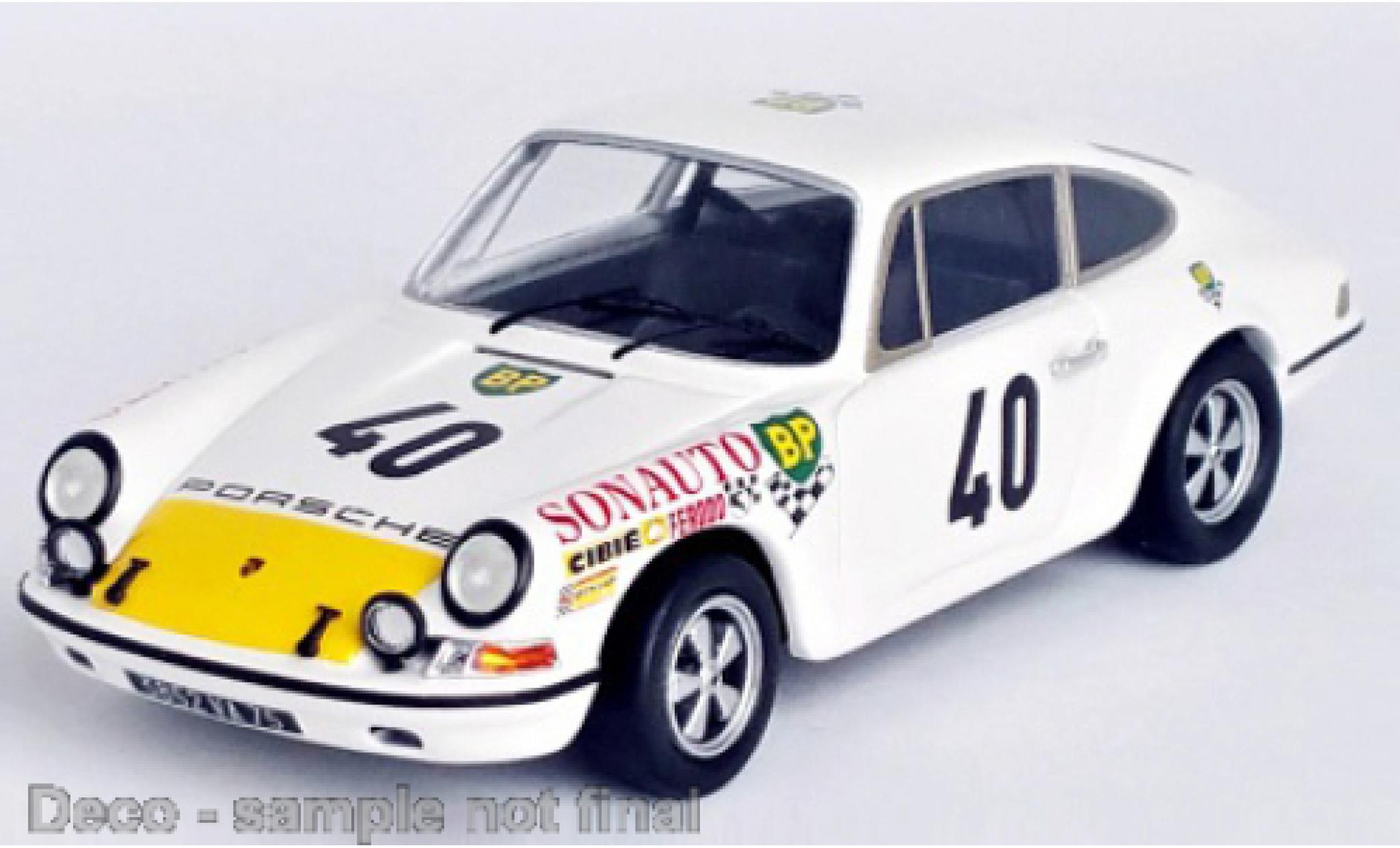 Porsche 911 1/43 Trofeu T No.40 Sonauto 24h Le Mans 1969 modellino in miniatura