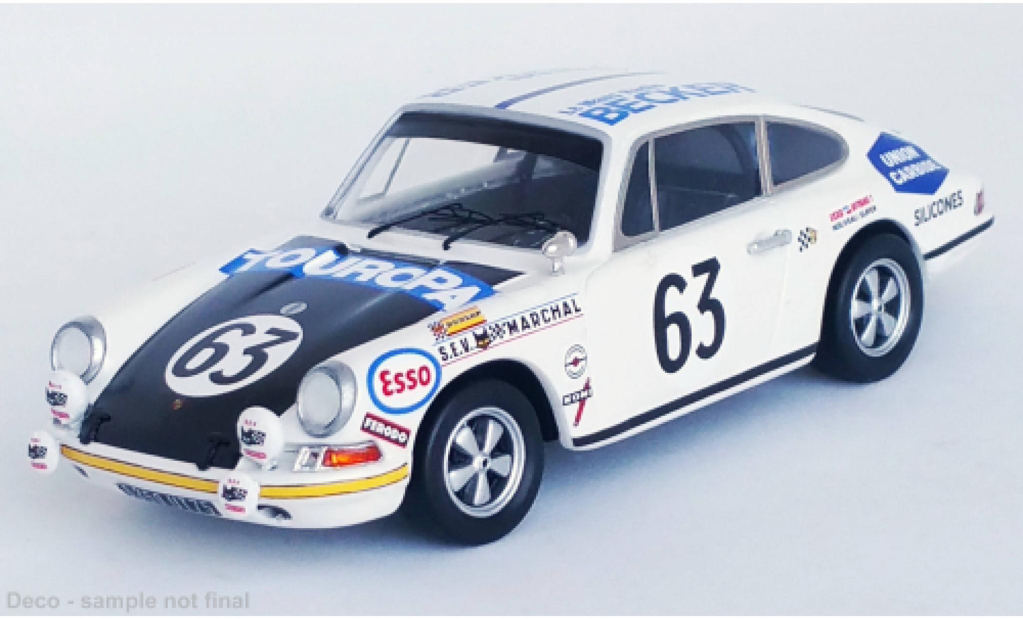 Porsche 911 1/43 Trofeu T/R No.63 24h Le Mans 1969 modellino in miniatura