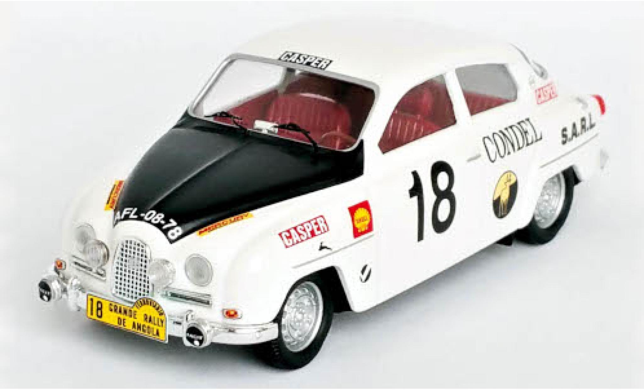 Saab 96 1/43 Trofeu No.18 Grande Rally de Angola 17 modellino in miniatura
