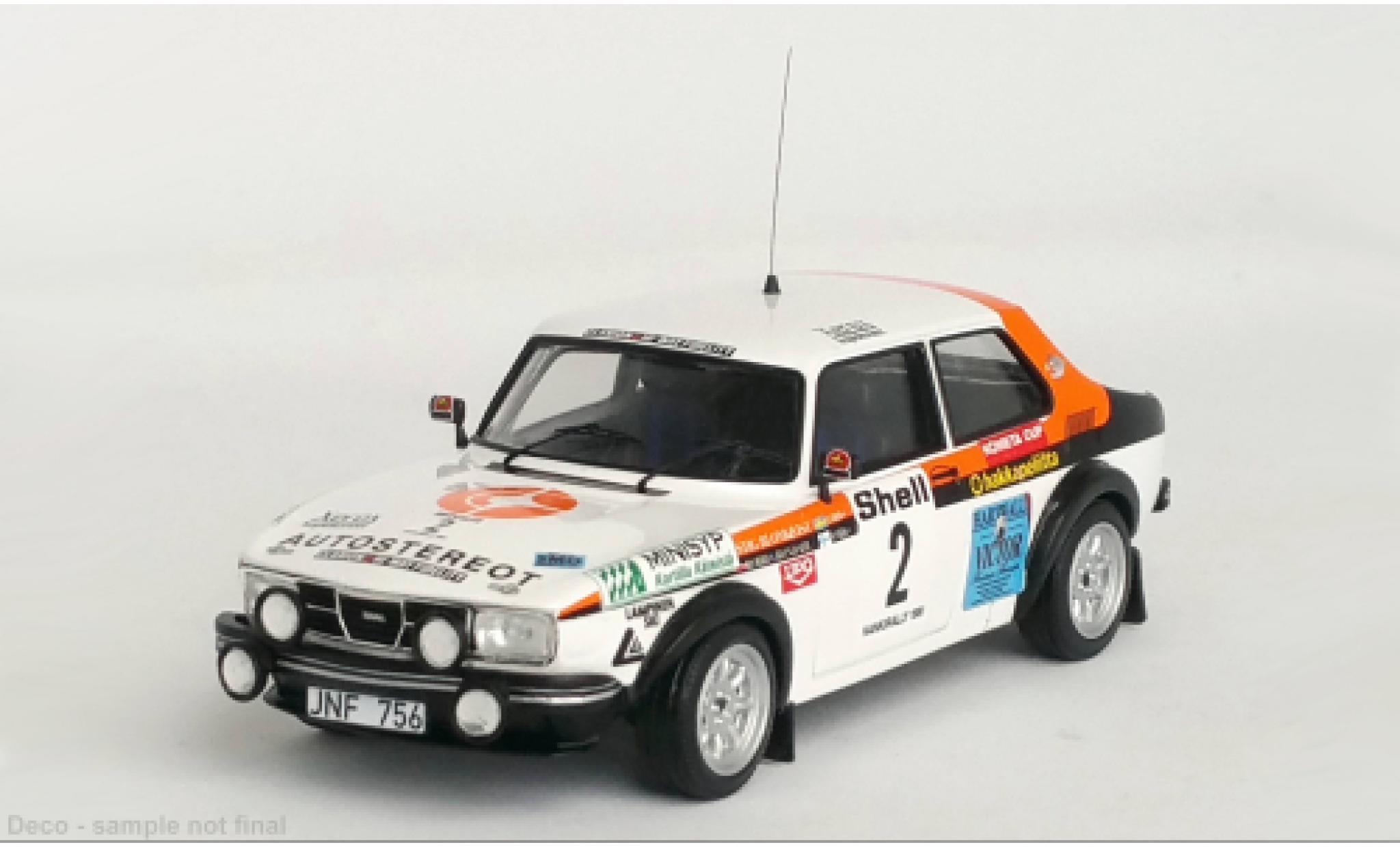 Saab 99 1/43 Trofeu No.2 Hankkirali 1981 modellino in miniatura