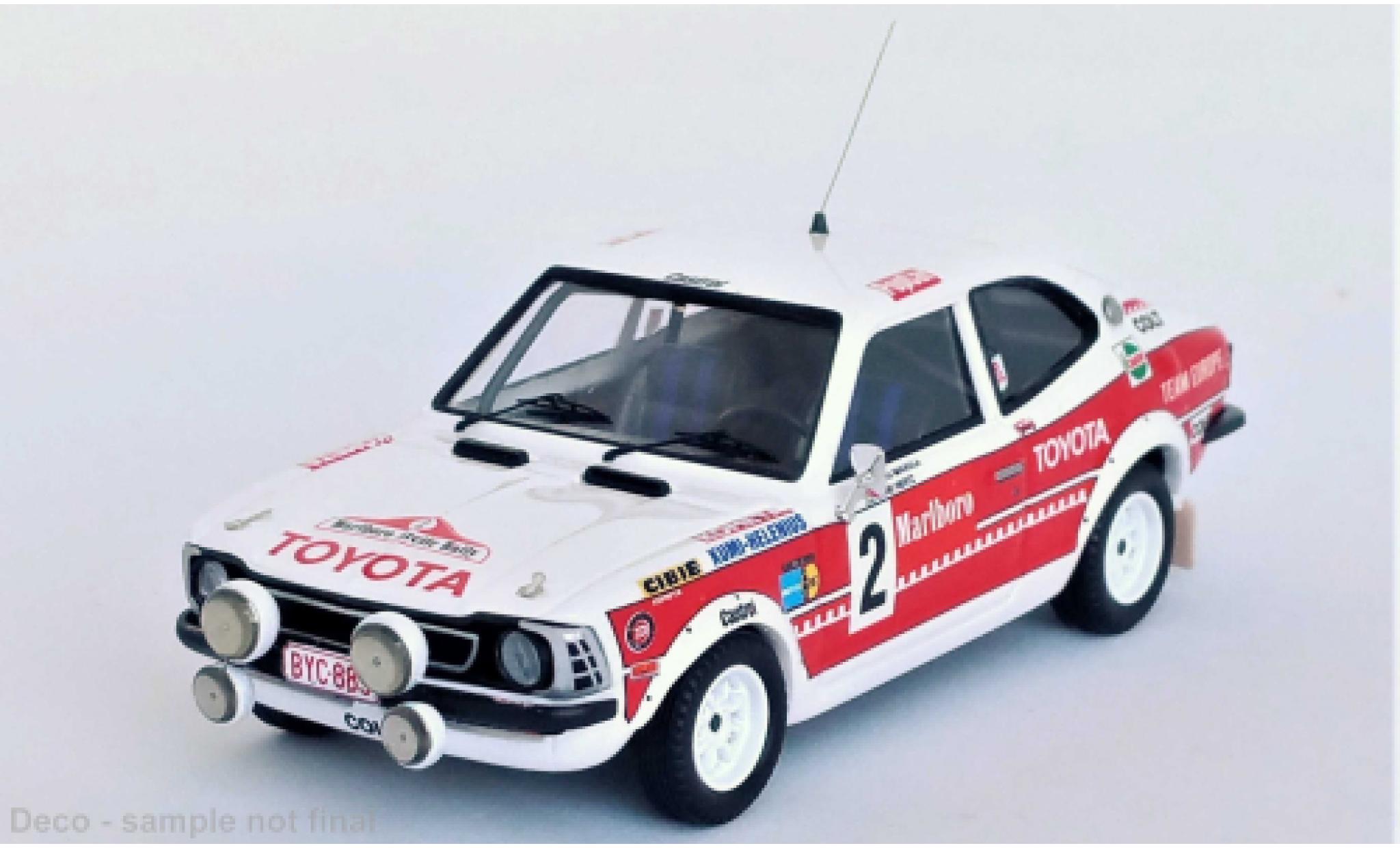 Toyota Corolla 1/43 Trofeu Levin No.2 Arctic Rally 1977 modellino in miniatura