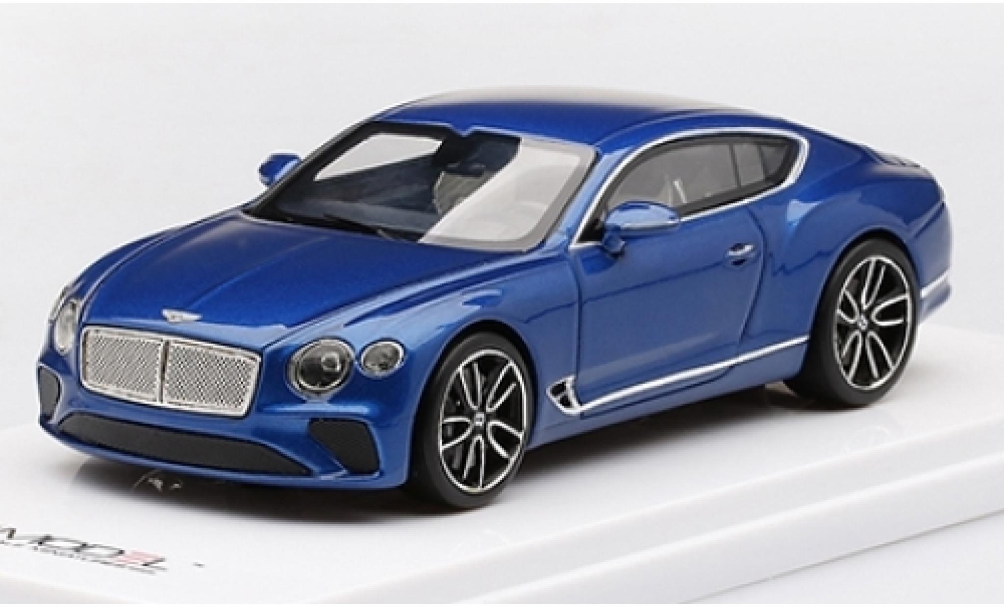 Bentley Continental 1/43 TrueScale Miniatures GT metallico blu 2018 modellino in miniatura