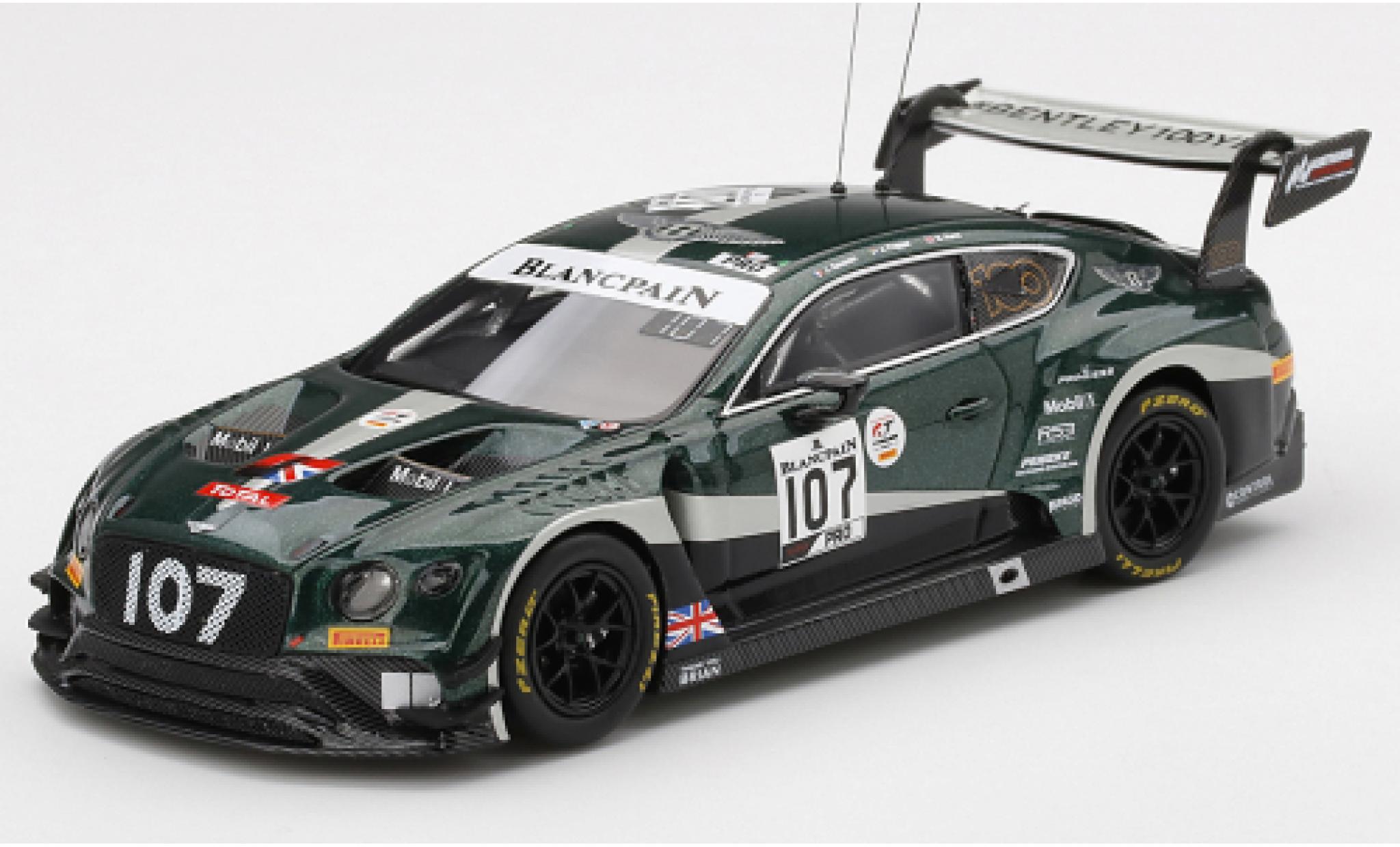 Bentley Continental 1/43 TrueScale Miniatures GT3 RHD No.107 M-Sport Team 24h Spa 2019 J.Pepper/S.Kane/J.Gounon modellino in miniatura