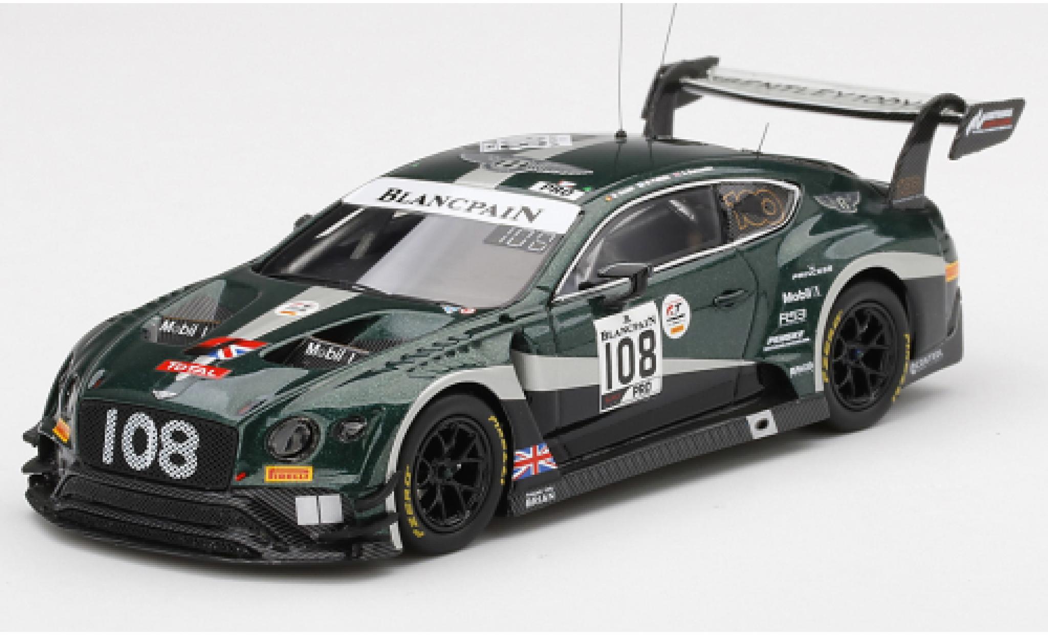 Bentley Continental 1/43 TrueScale Miniatures GT3 RHD No.108 M-Sport Team 24h Spa 2019 M.Palttala/A.Buncombe/M.Soulet modellino in miniatura