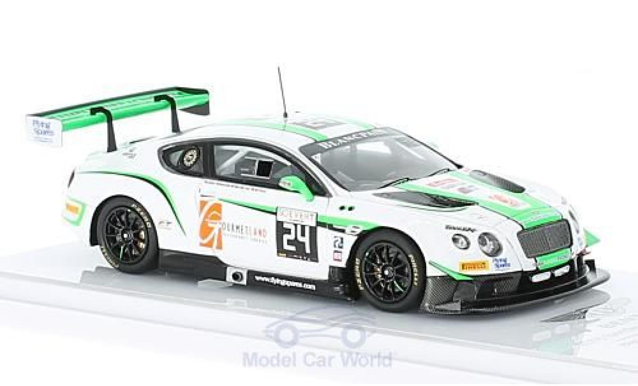 Bentley Continental T 1/43 TrueScale Miniatures GT3 RHD No.24 Blancpain GT Series 24h Spa 2016 A.Meyrick/T.Onslow-Cole/I.Loggie modellino in miniatura