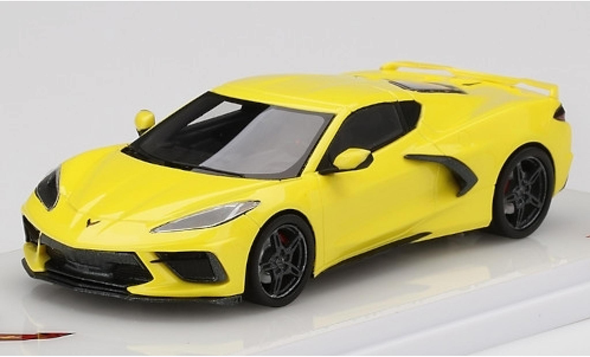 Chevrolet Corvette 1/43 TrueScale Miniatures (C8) Stingray metallico giallo 2020 modellino in miniatura