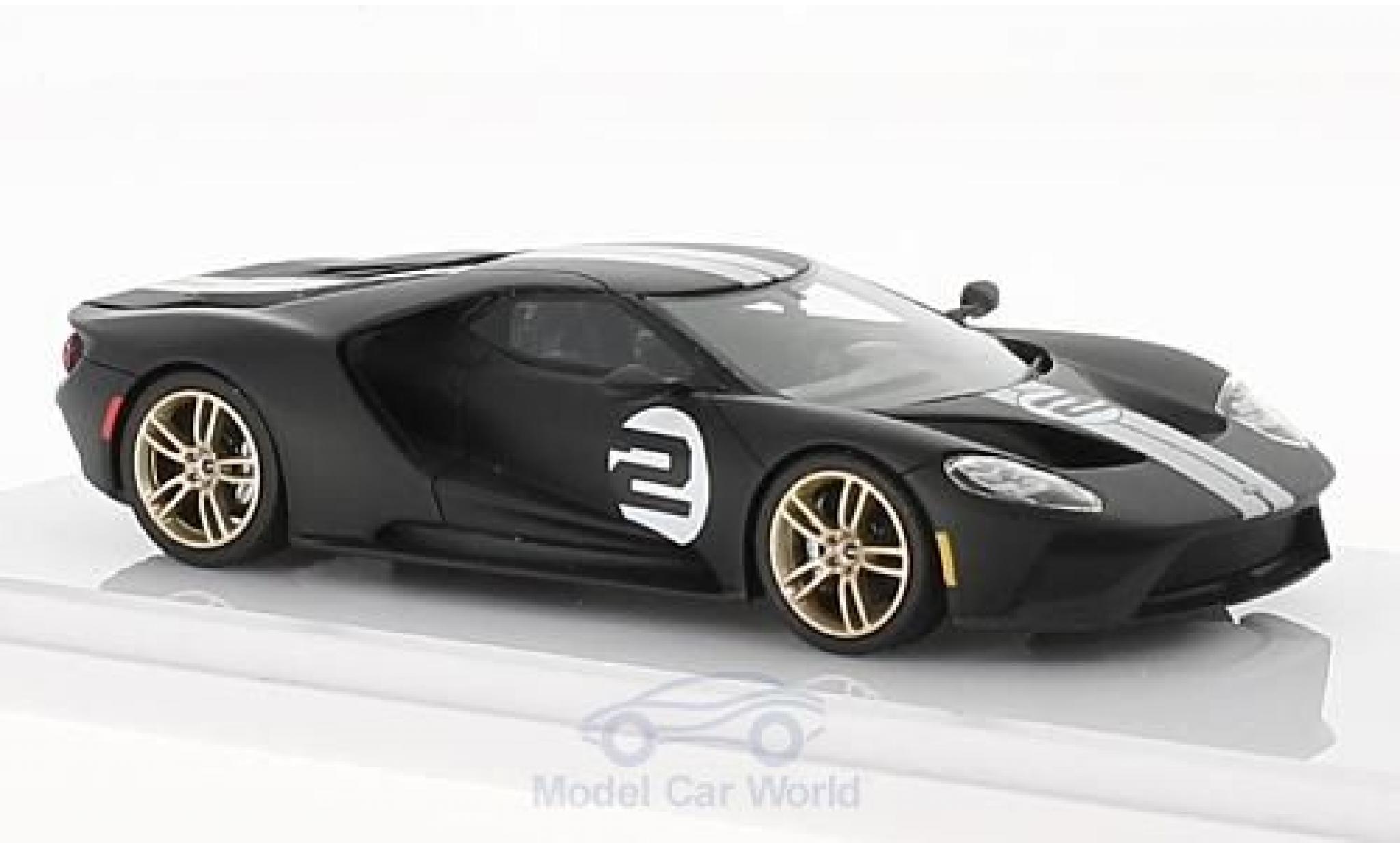 Ford GT 1/43 TrueScale Miniatures matt-nero No.2 Heritage Edition 2017 modellino in miniatura