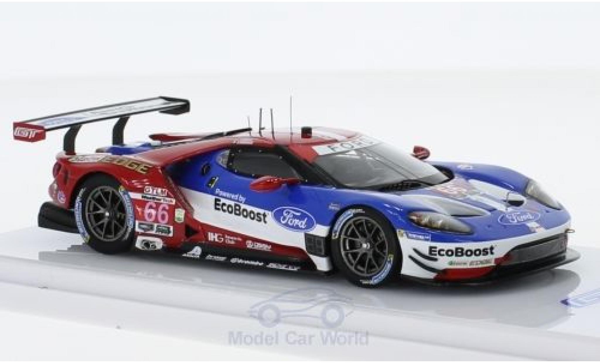 Ford GT 1/43 TrueScale Miniatures No.66 Chip Ganassi Racing 24h Daytona 2017 D.Müller/J.Hand/S.Bourdais modellino in miniatura