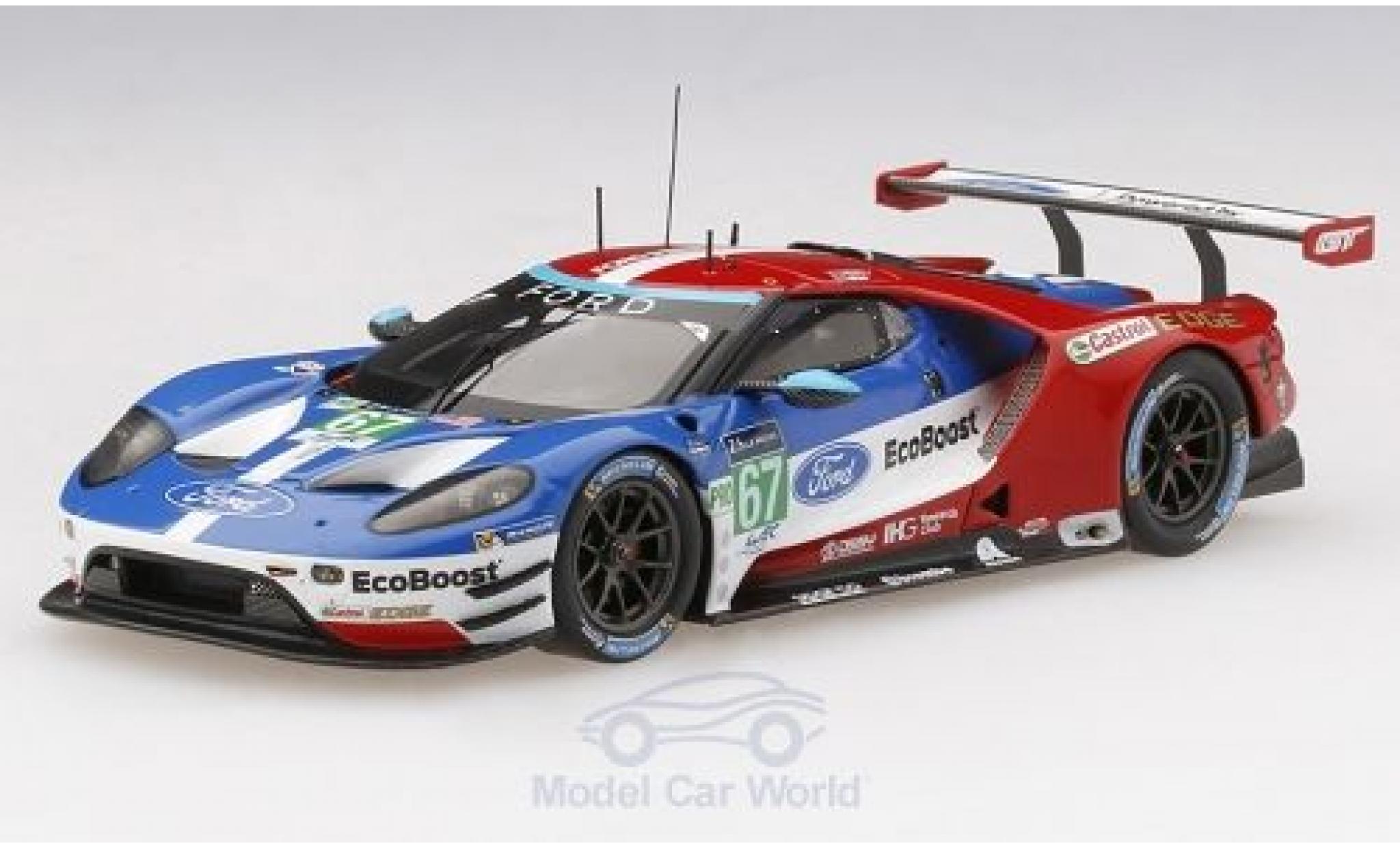 Ford GT 1/43 TrueScale Miniatures No.67 Chip Ganassi Team UK 24h Le Mans 2017 A.Priaulx/H.Tincknell/L.F.Derani modellino in miniatura