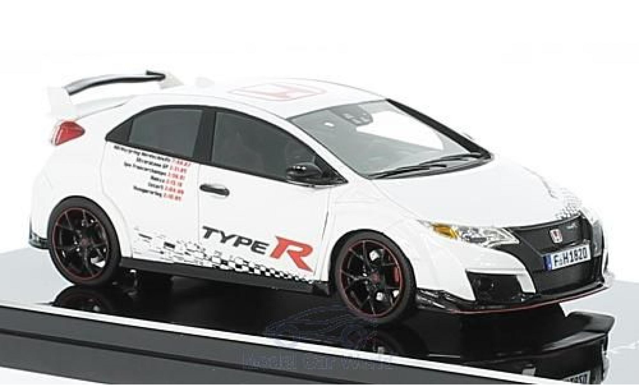 Honda Civic Type R 1/43 TrueScale Miniatures Type R bianco/Dekor 2016 modellino in miniatura