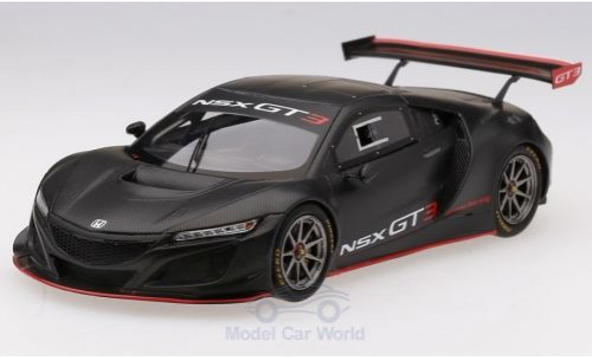 Honda NSX 1/43 TrueScale Miniatures GT3 matt-nero 2017 Präsentation modellino in miniatura
