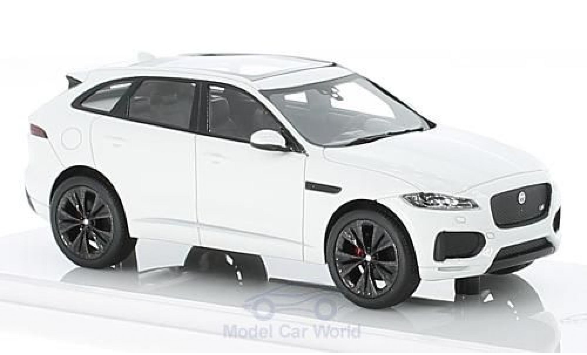 Jaguar F-Pace 1/43 TrueScale Miniatures bianco modellino in miniatura