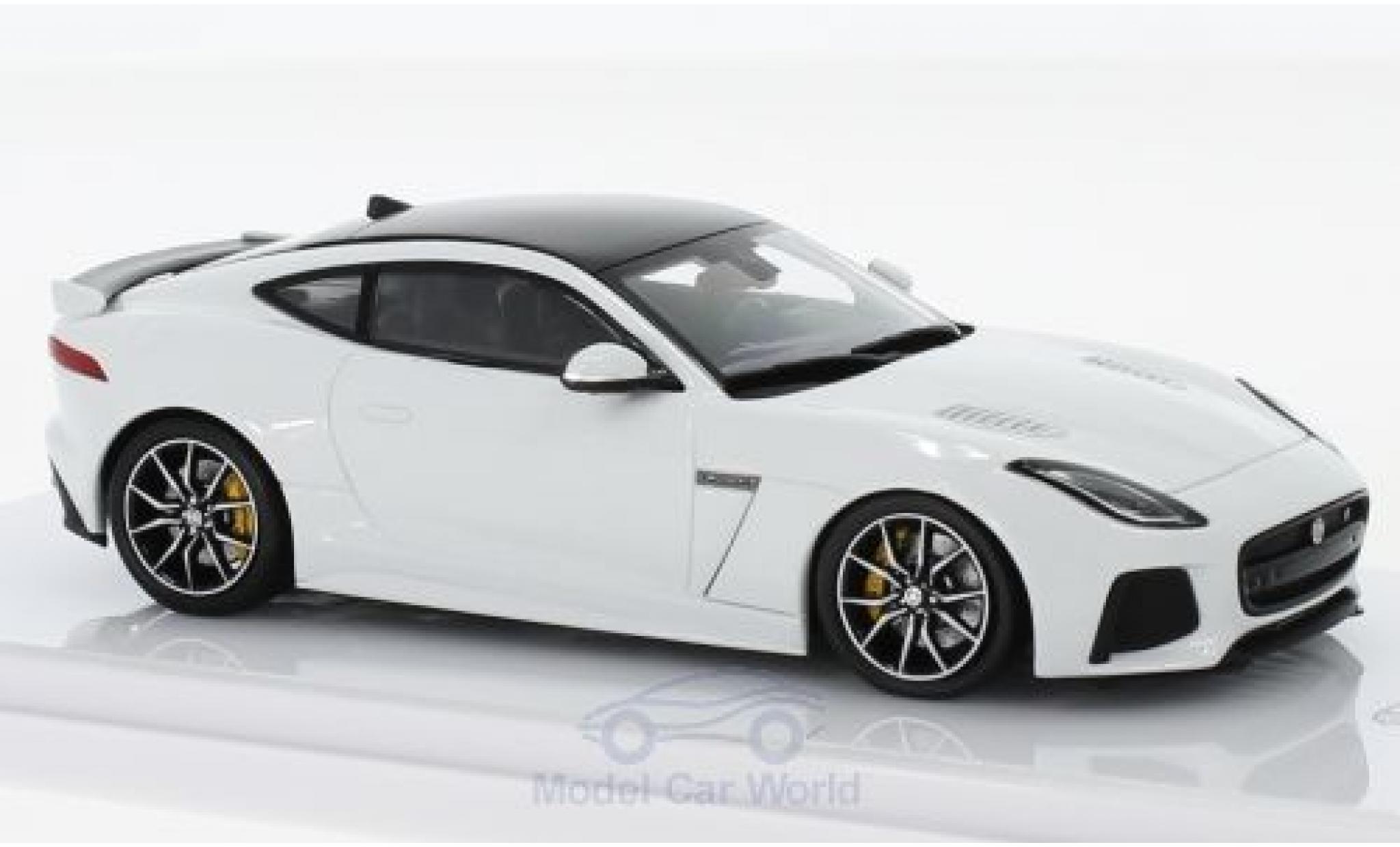 Jaguar F-Type 1/43 TrueScale Miniatures SVR bianco modellino in miniatura