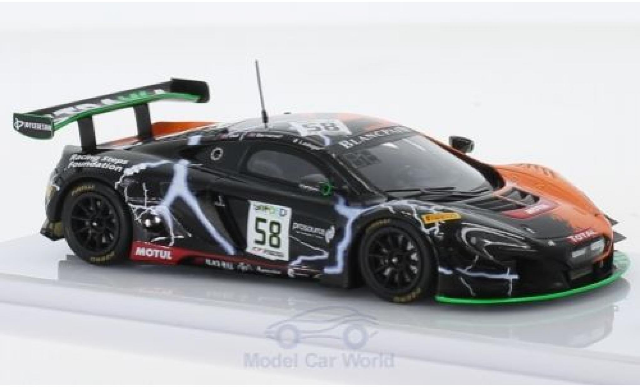 McLaren 650 1/43 TrueScale Miniatures S GT3 No.58 Strakka Racing 24h Spa 2017 C.Ledogar/R.Bell/B.Barnicoat modellino in miniatura