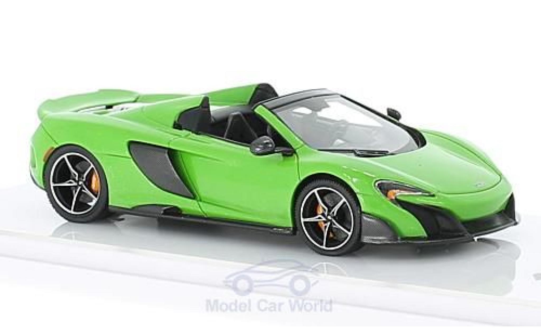 McLaren 675 1/43 TrueScale Miniatures LT Spider verde 2016 modellino in miniatura
