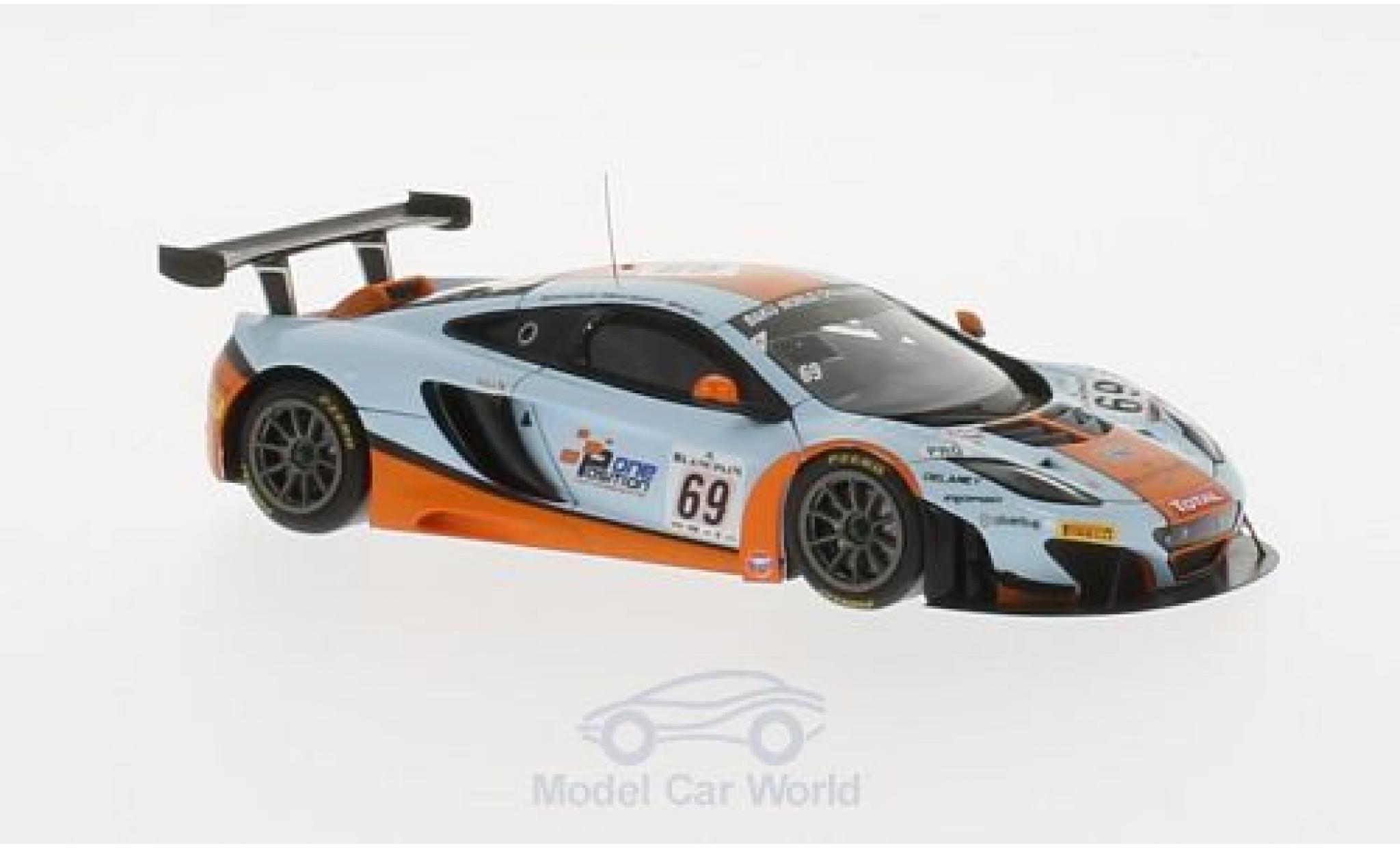 McLaren MP4-12C 1/43 TrueScale Miniatures GT3 No.69 Gulf Racing 24h Spa 2013 A.Carroll/N.Verdonck/R.Bell modellino in miniatura