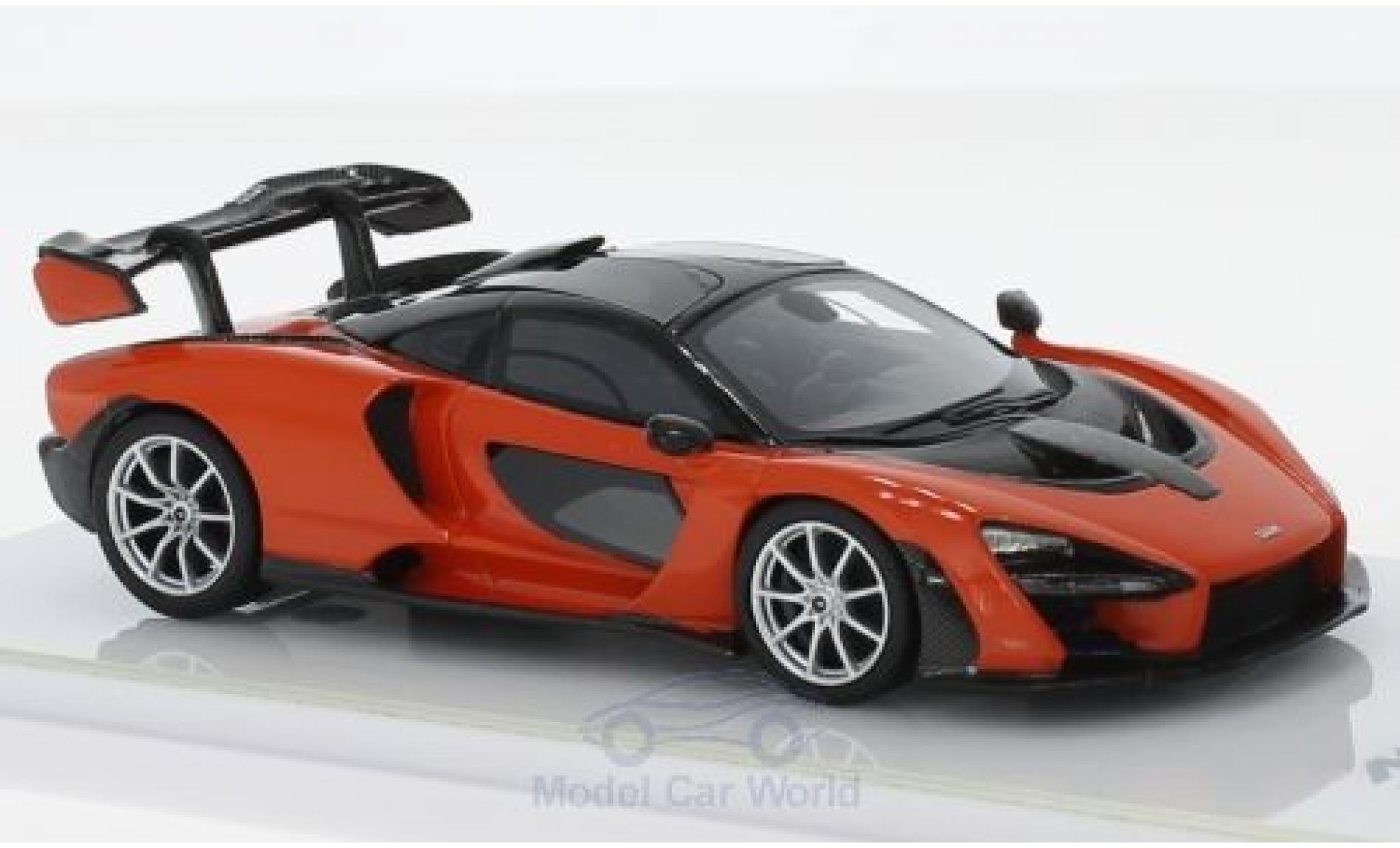 McLaren Senna 1/43 TrueScale Miniatures orange/carbon 2018 modellino in miniatura