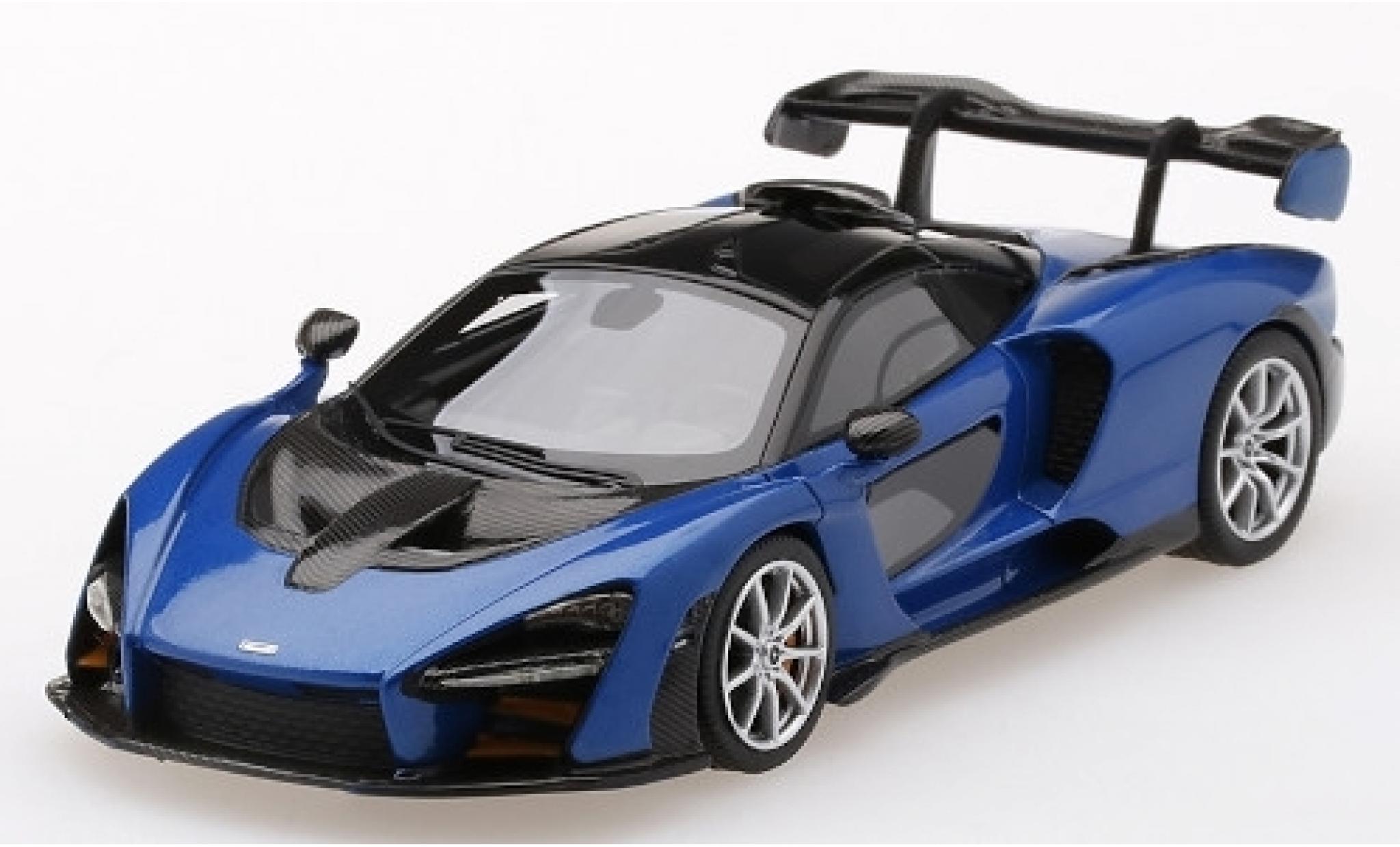 McLaren Senna 1/43 TrueScale Miniatures metallico blu modellino in miniatura