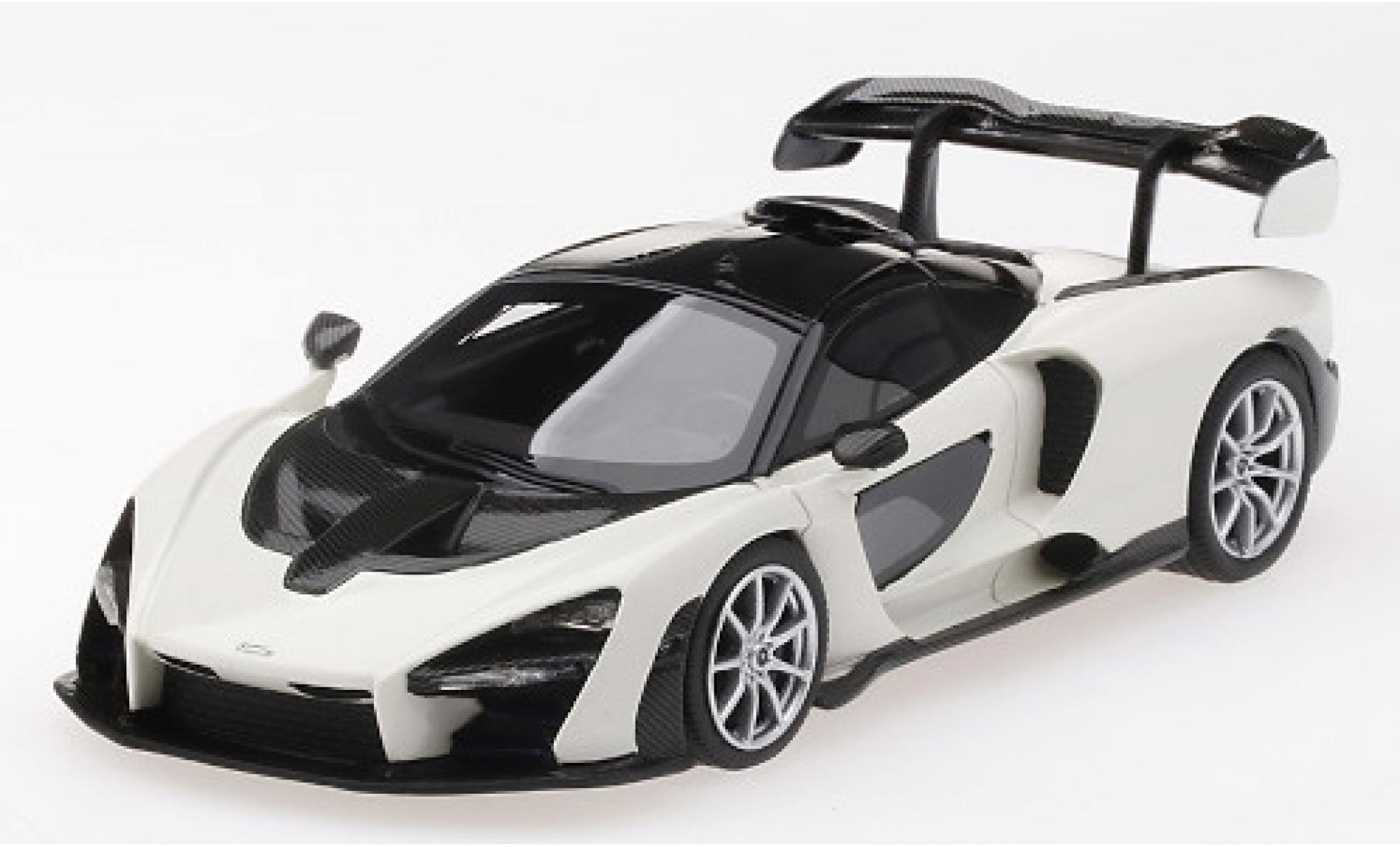 McLaren Senna 1/43 TrueScale Miniatures bianco modellino in miniatura