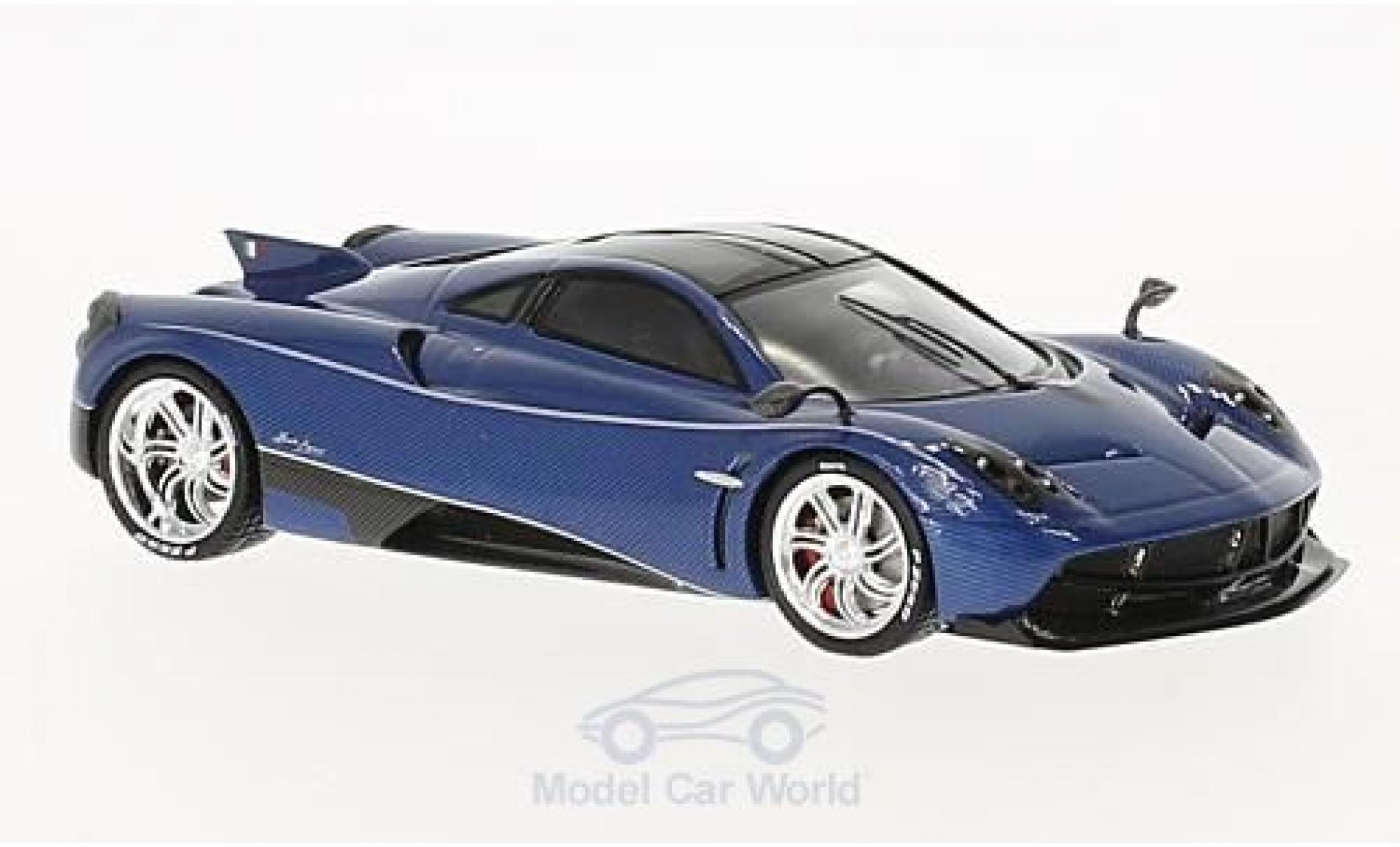 Pagani Huayra 1/43 TrueScale Miniatures Dinastia Baxia blu/carbon modellino in miniatura