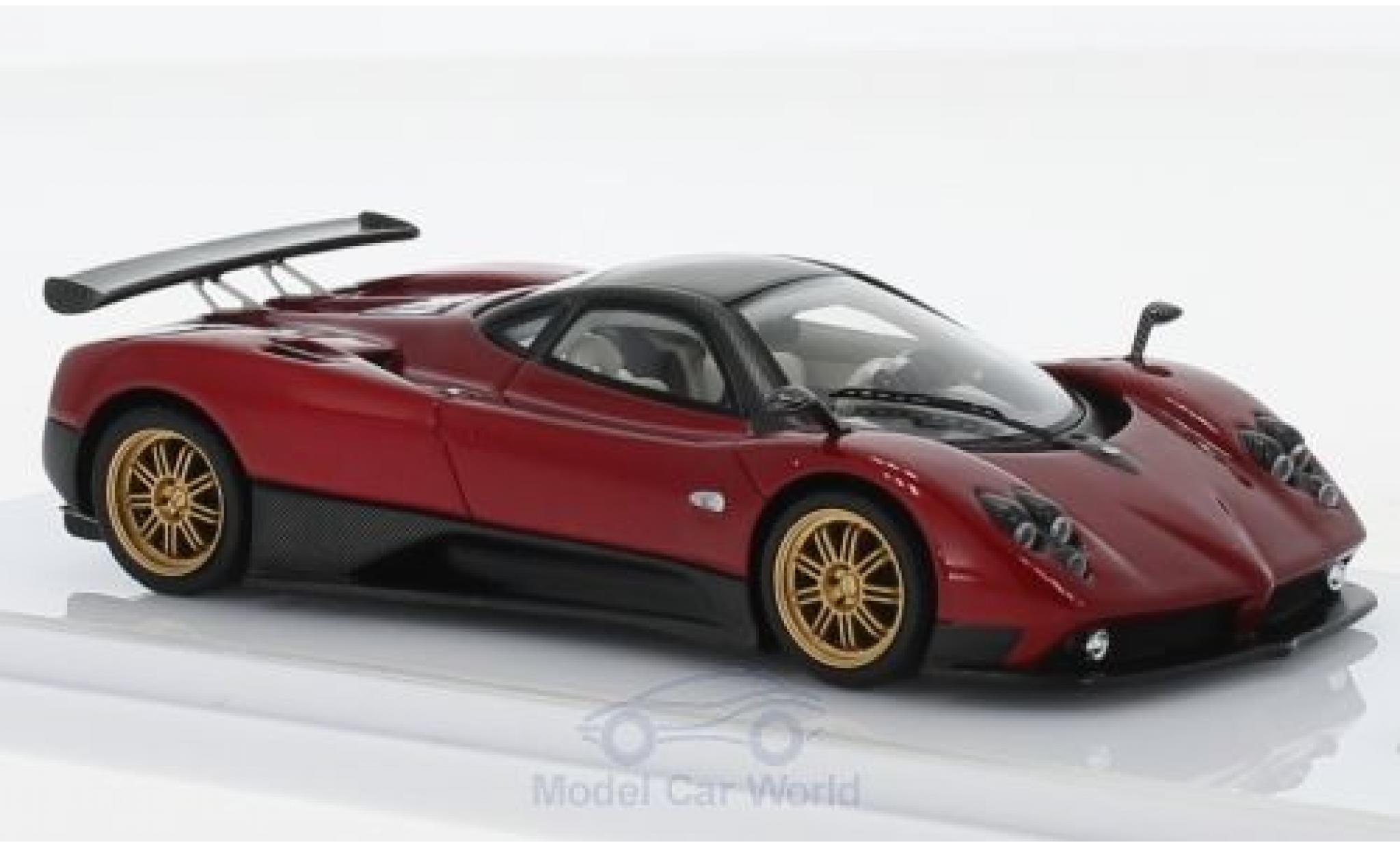 Pagani Zonda R 1/43 TrueScale Miniatures F metallico rosso/carbon 2006 modellino in miniatura