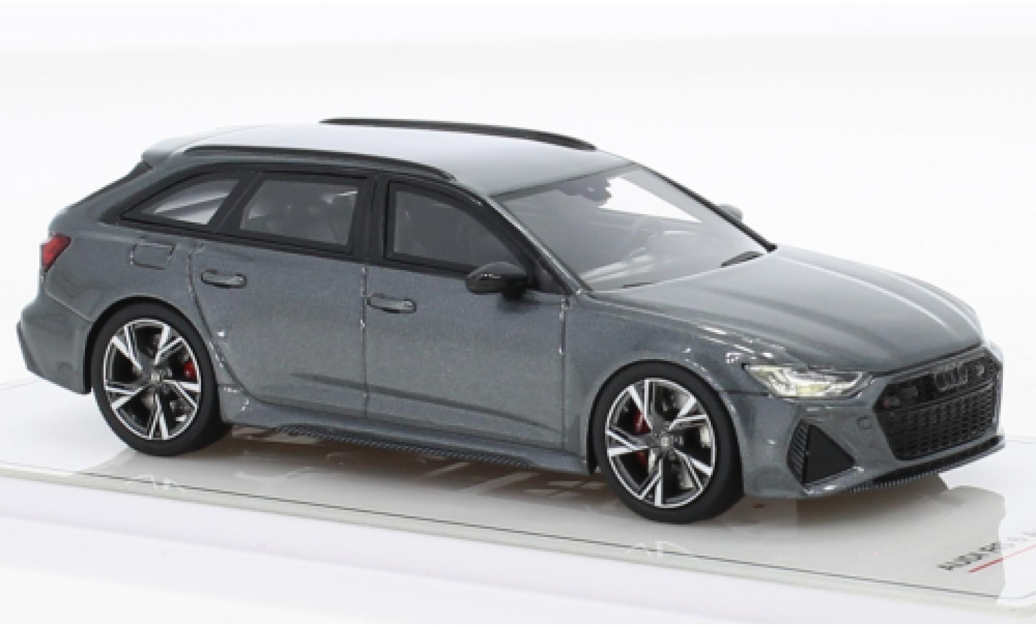Audi RS6 1/43 TrueScale Miniatures Avant metallise grigio modellino in miniatura