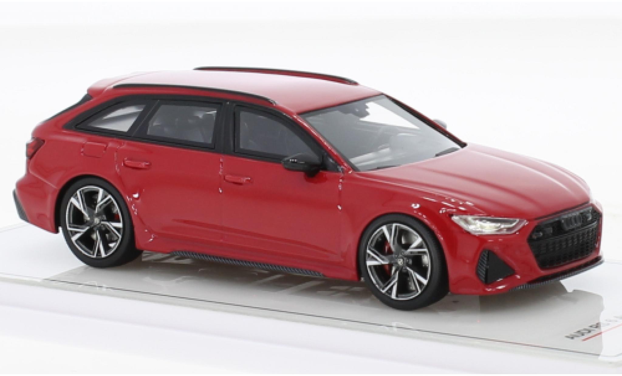Audi RS6 1/43 TrueScale Miniatures Avant rosso modellino in miniatura