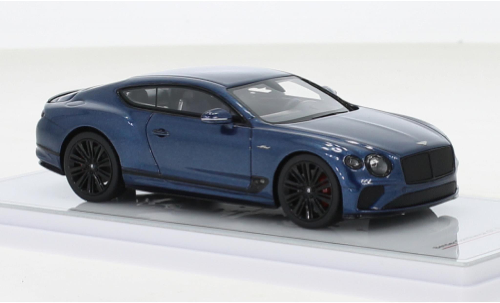 Bentley Continental 1/43 TrueScale Miniatures GT Speed metallise blu 2022 modellino in miniatura