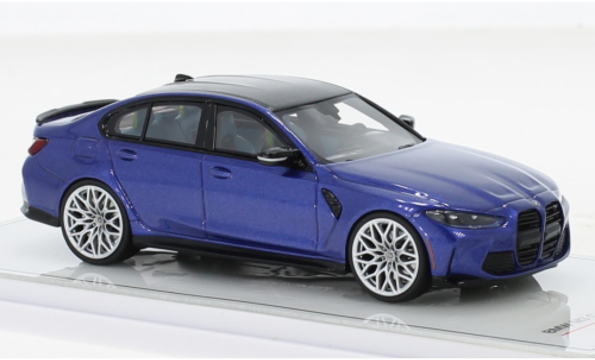 Bmw M3 1/43 TrueScale Miniatures Competition (G80) metallise blu 2021 modellino in miniatura
