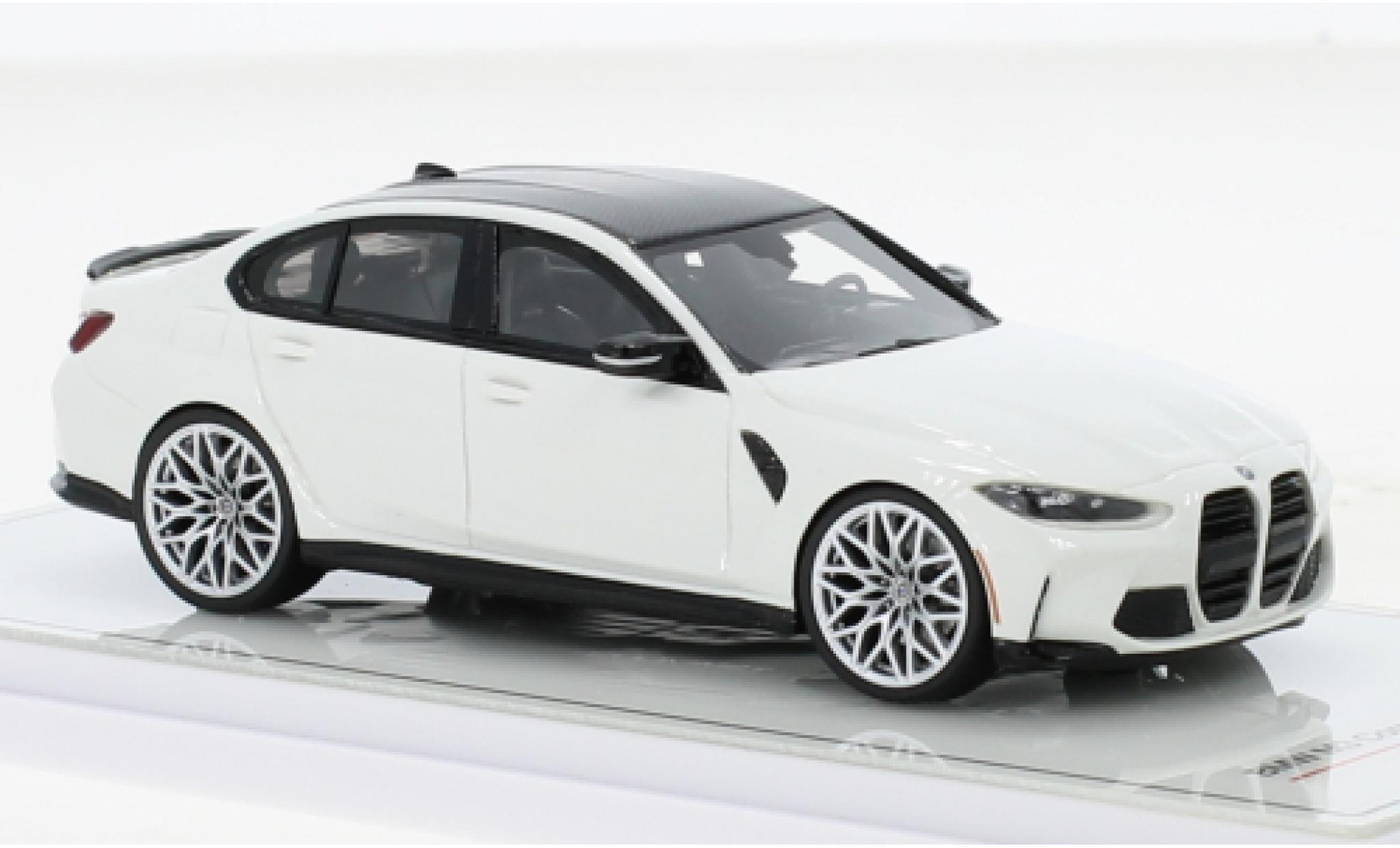 Bmw M3 1/43 TrueScale Miniatures Competition (G80) bianco 2021 modellino in miniatura