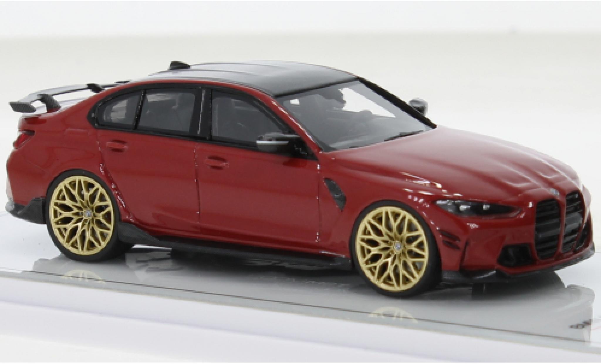 Bmw M3 1/43 TrueScale Miniatures M-Performance (G80) metallise rosso foncé modellino in miniatura