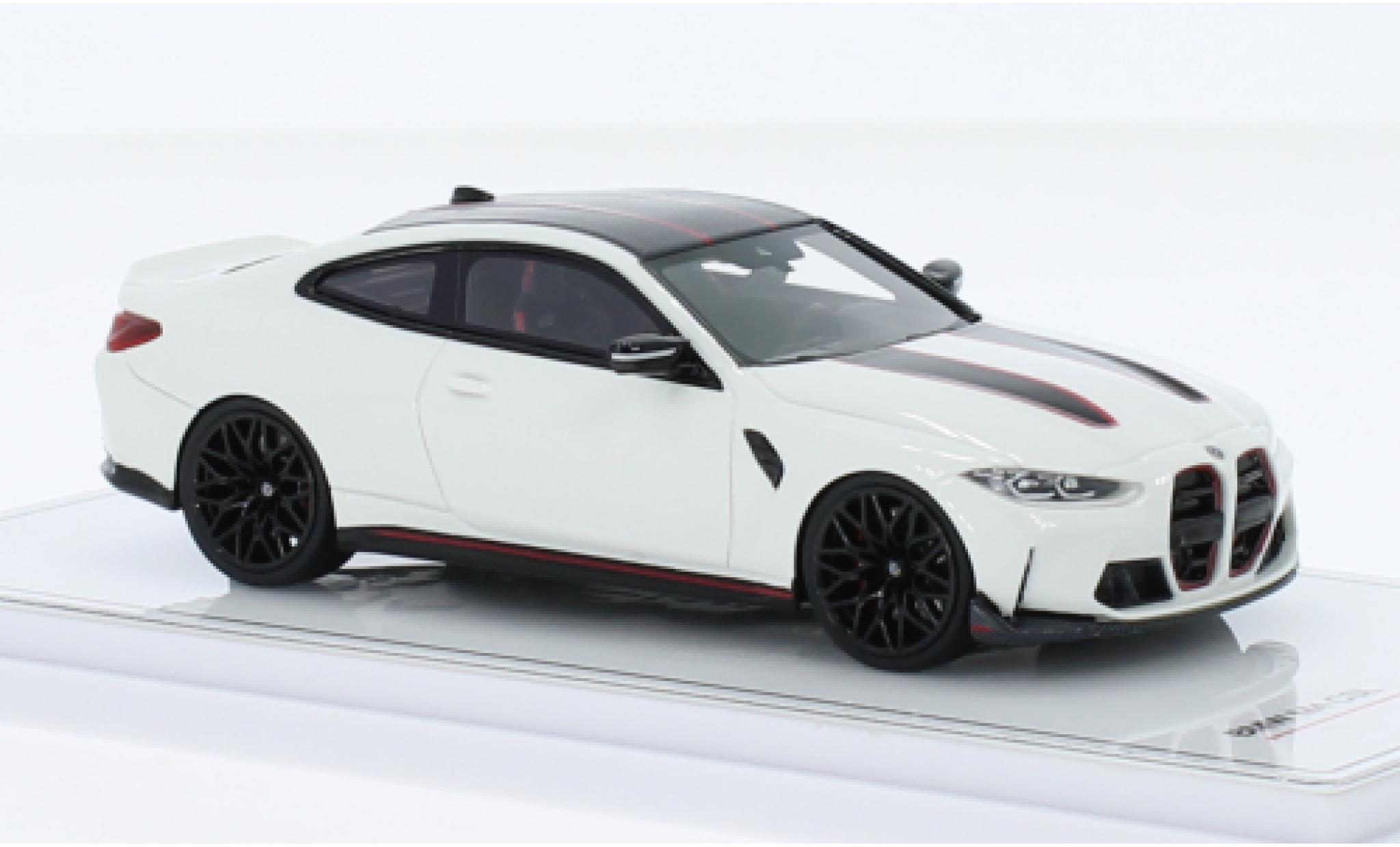Bmw M4 1/43 TrueScale Miniatures CSL (G82) bianco modellino in miniatura