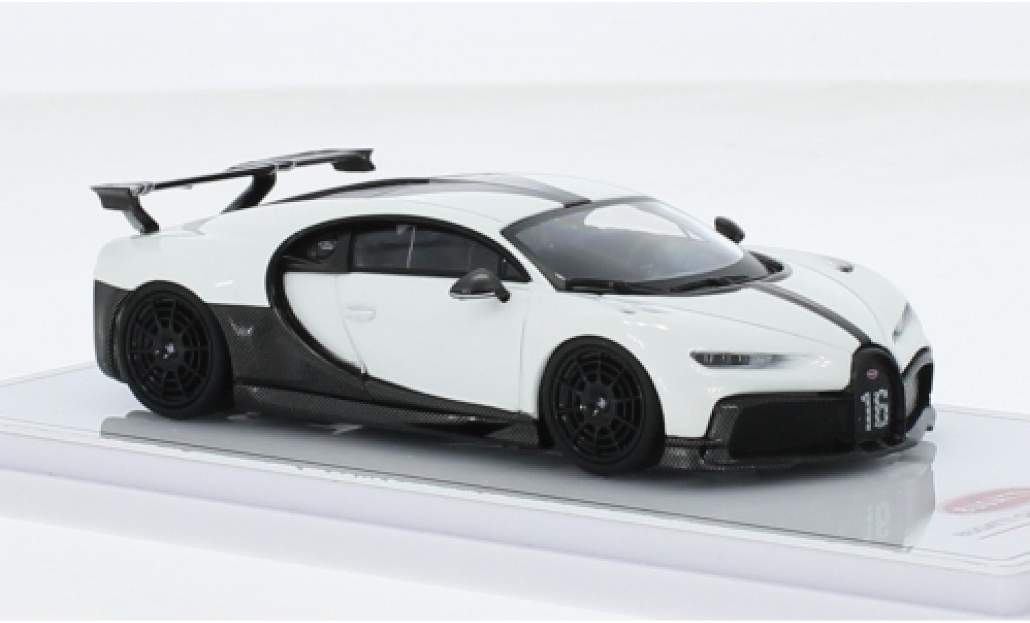 Bugatti Chiron 1/43 TrueScale Miniatures Pur Sport bianco modellino in miniatura