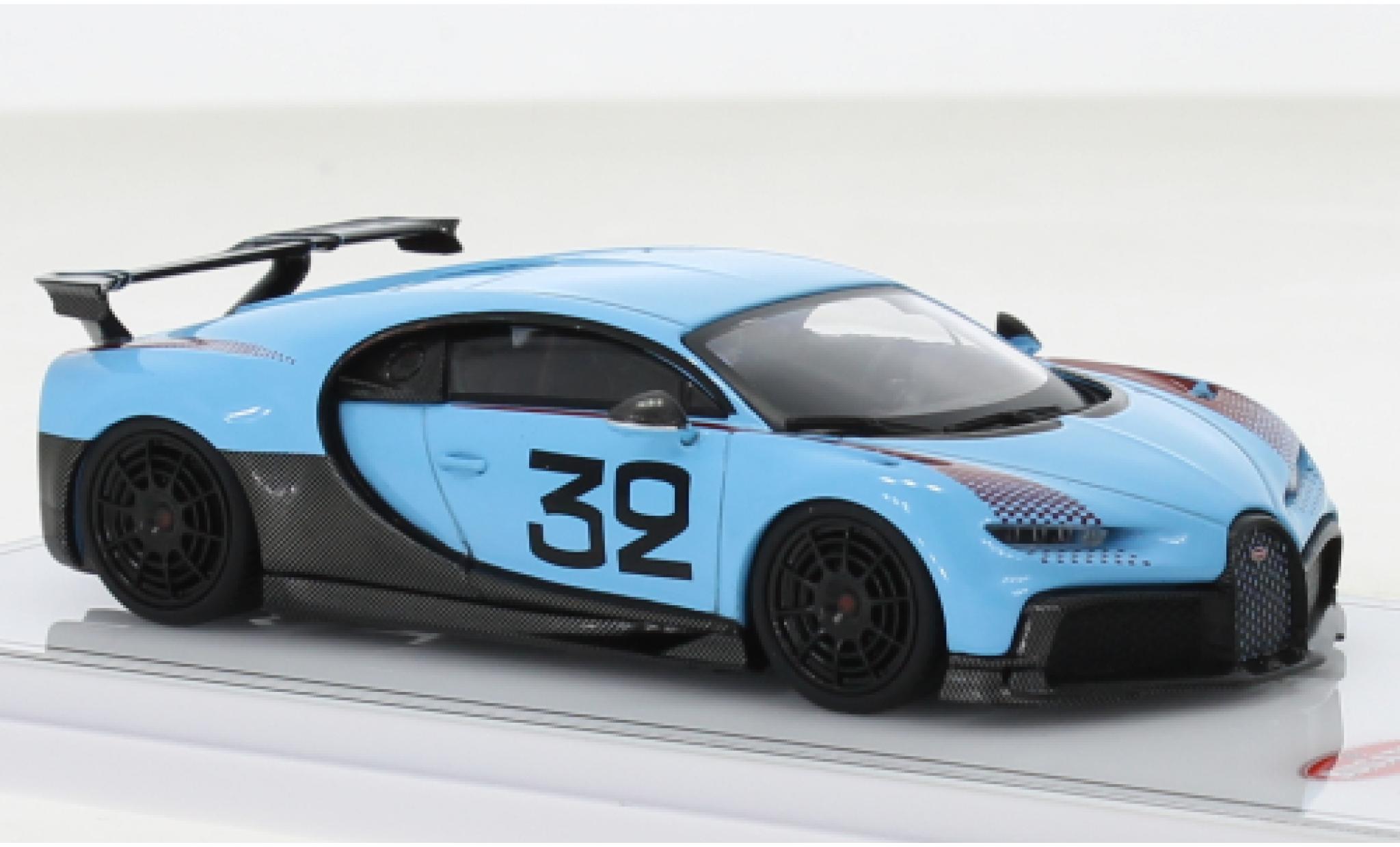 Bugatti Chiron 1/43 TrueScale Miniatures Pur Sport Grand Prix blu clair modellino in miniatura