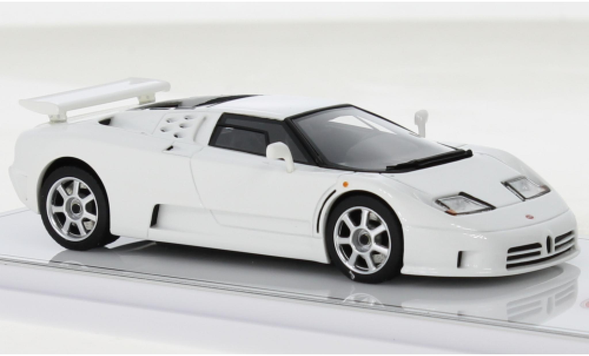 Bugatti EB110 1/43 TrueScale Miniatures Super Sport bianco modellino in miniatura