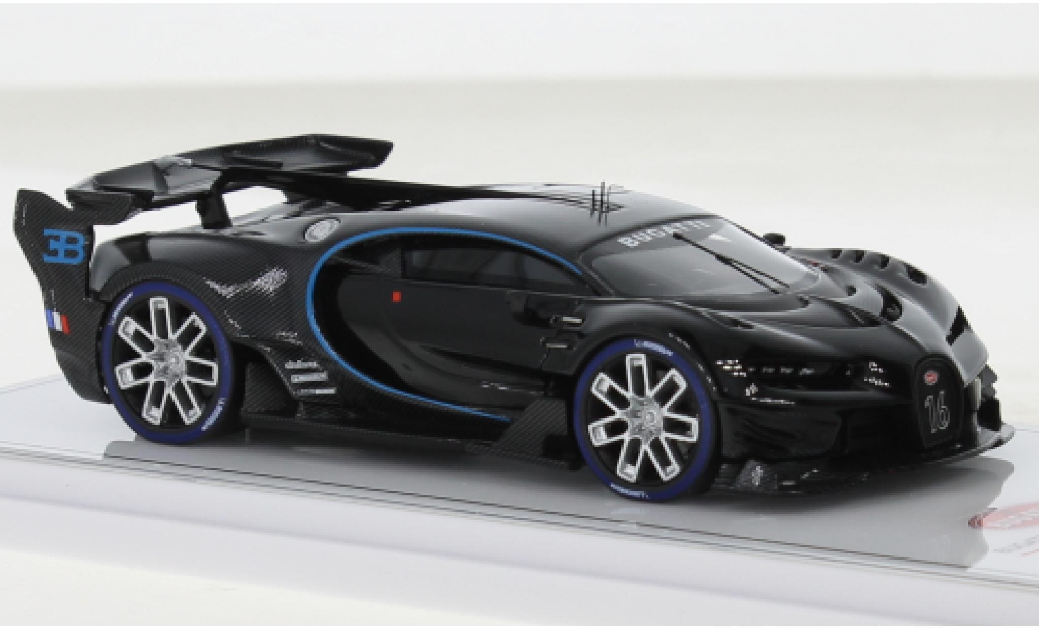 Bugatti Vision 1/43 TrueScale Miniatures Gran Turismo nero/carbon modellino in miniatura