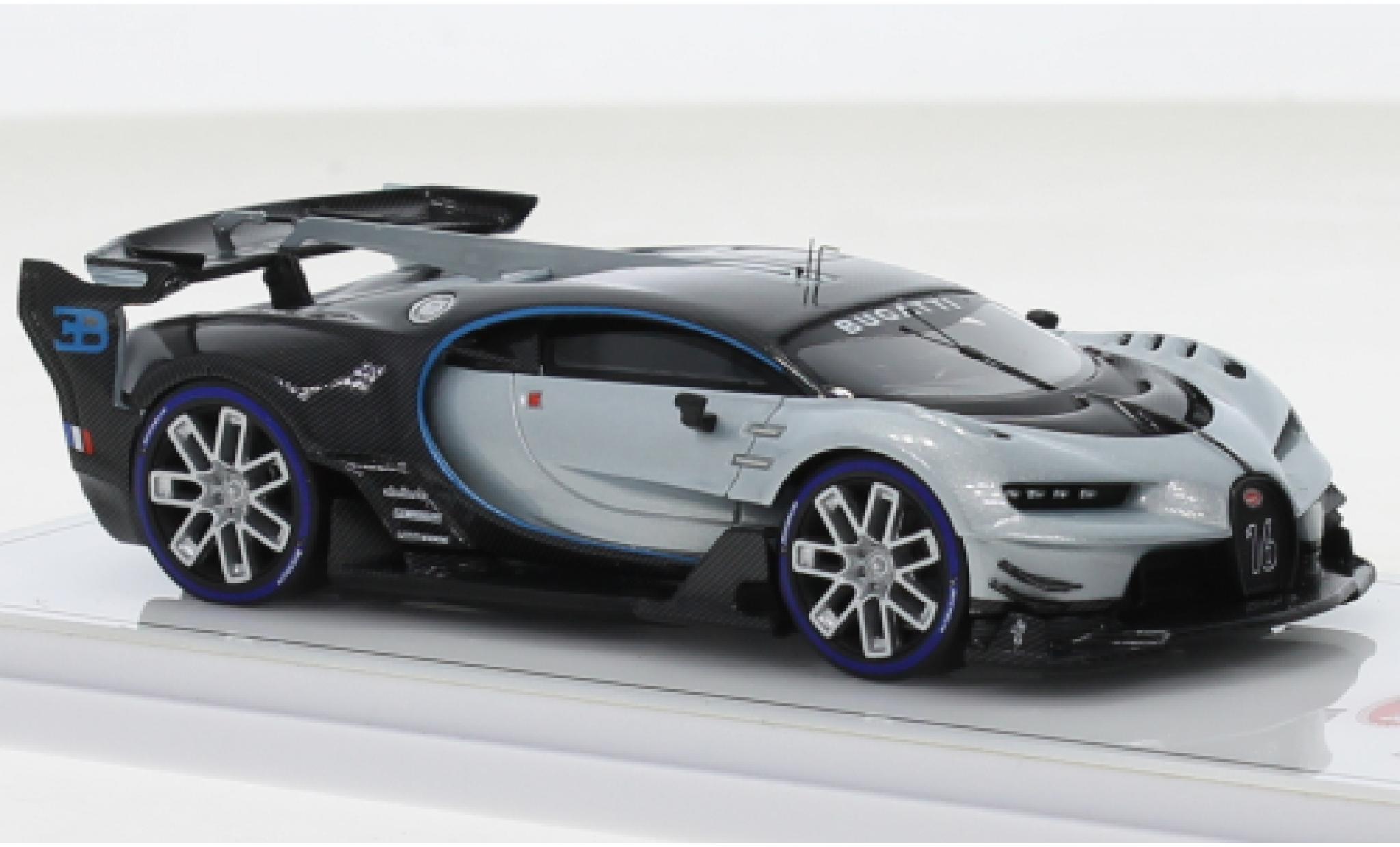 Bugatti Vision 1/43 TrueScale Miniatures Gran Turismo grigio modellino in miniatura