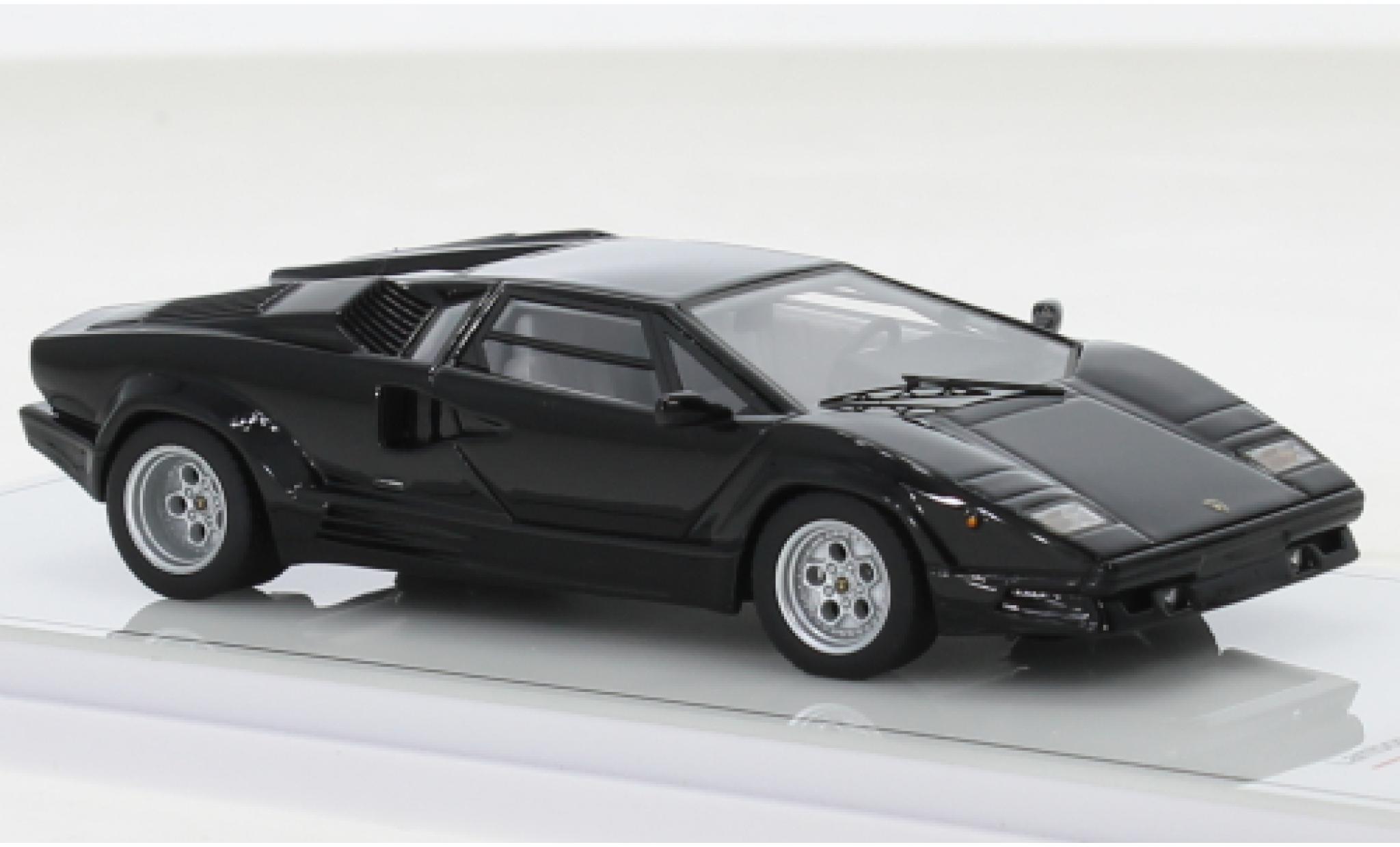 Lamborghini Countach 1/43 TrueScale Miniatures 25th Anniversaire nero modellino in miniatura