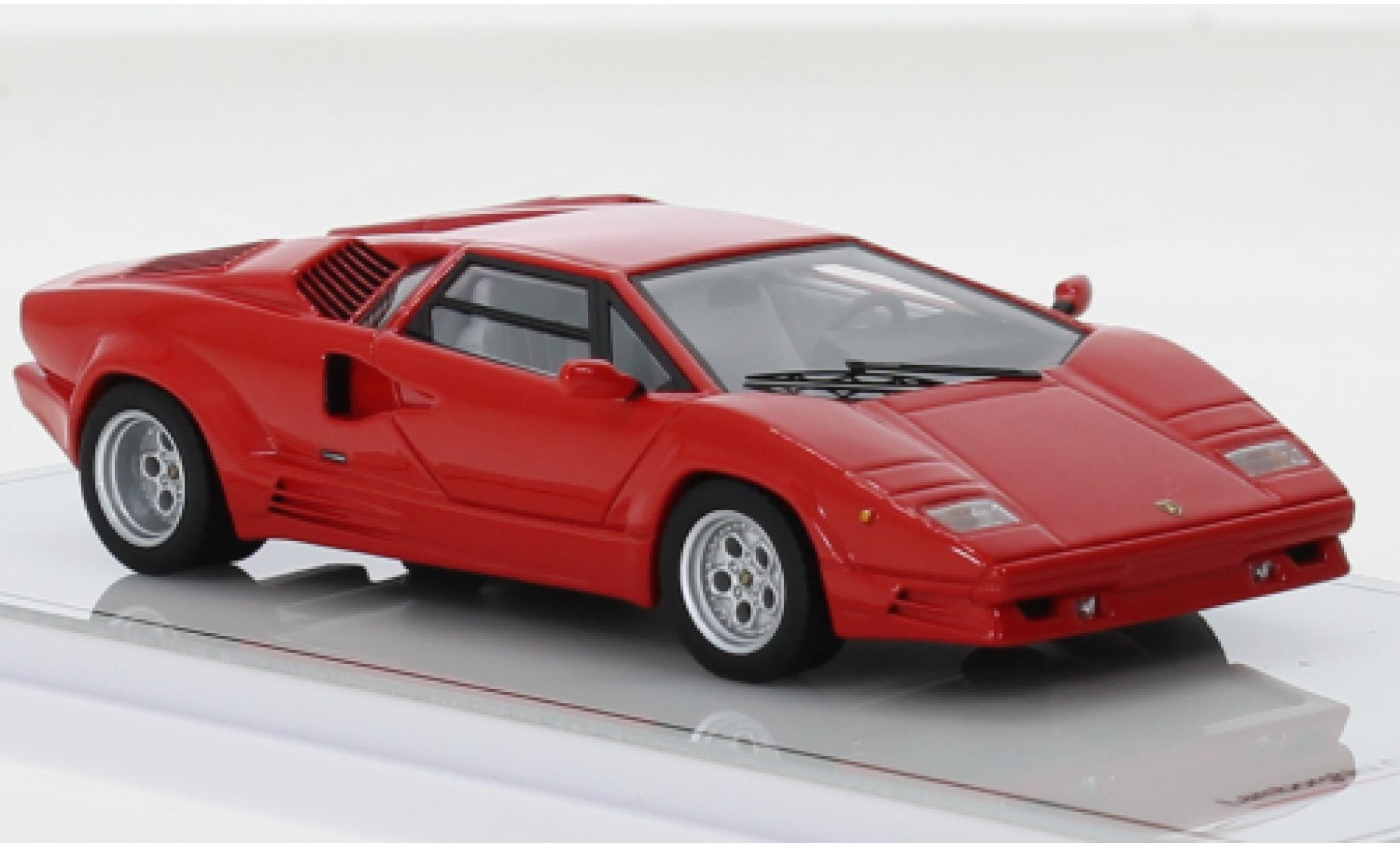 Lamborghini Countach 1/43 TrueScale Miniatures 25th Anniversary rosso 1988 modellino in miniatura