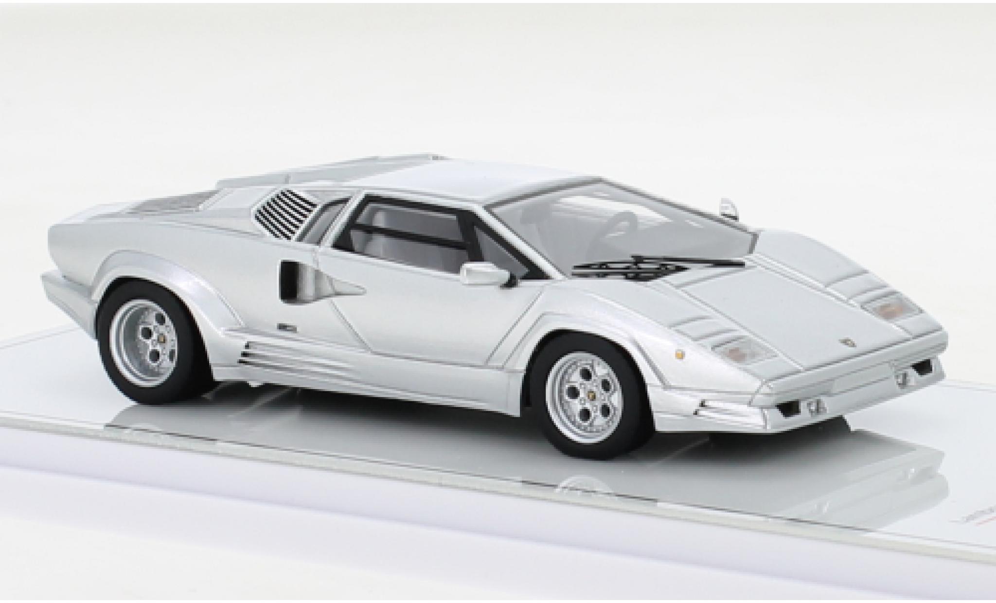 Lamborghini Countach 1/43 TrueScale Miniatures 25th Anniversary grigio modellino in miniatura