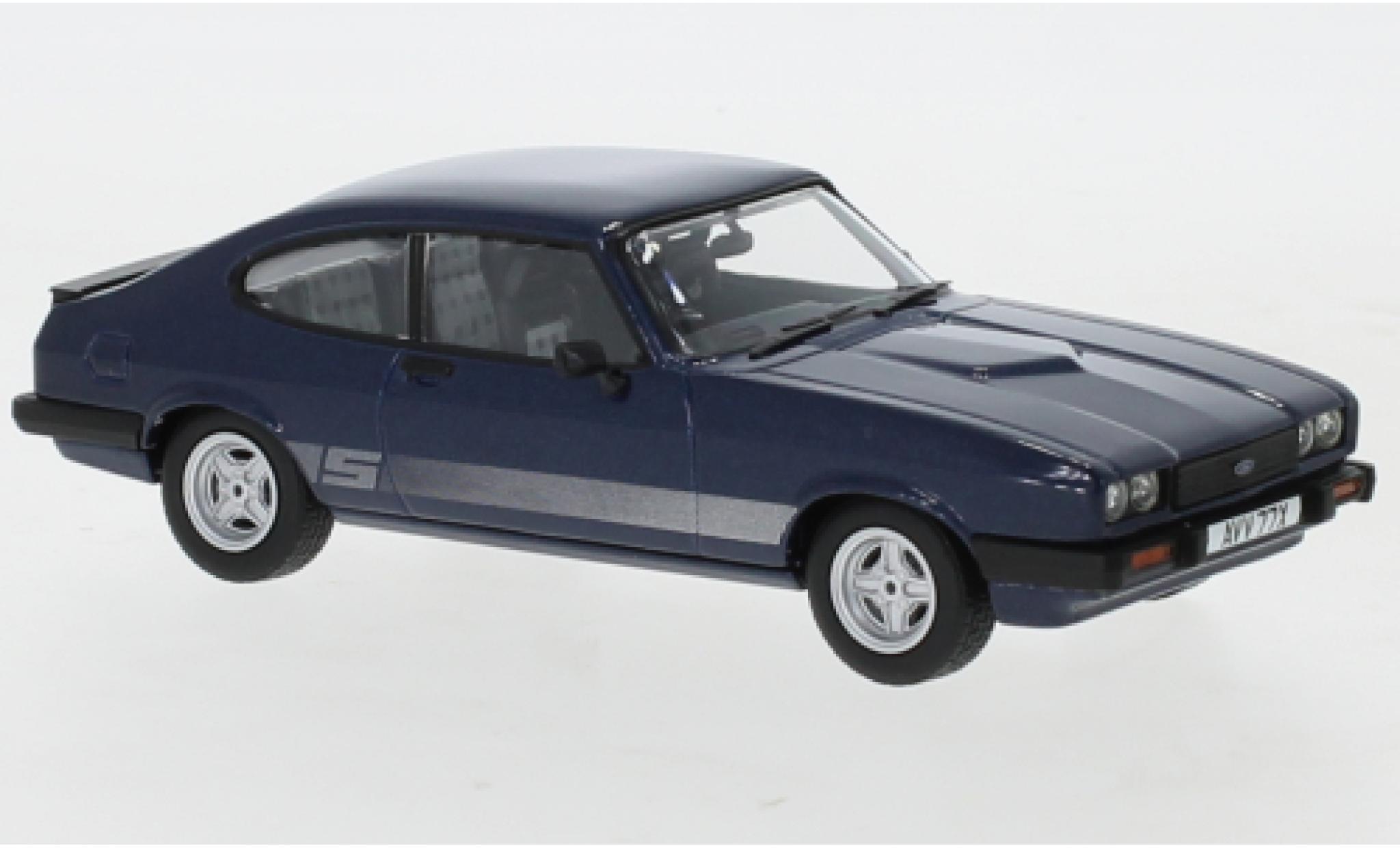 Ford Capri 1/43 Vanguards MkIII 2.0 S metallico blu RHD 1978 modellino in miniatura