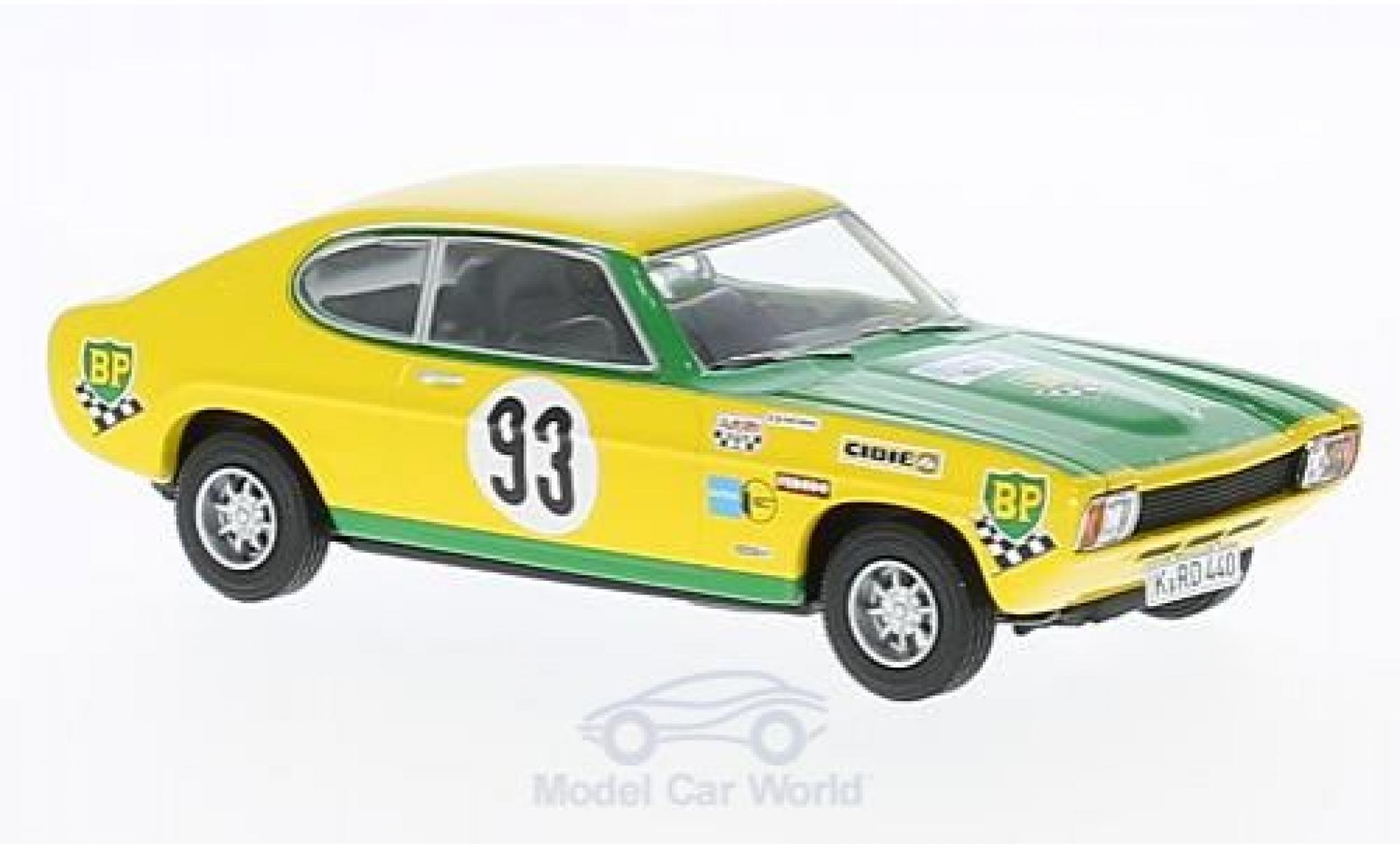 Ford Capri 2600 1/43 Vanguards RS2600 MK1 No.93 Tour de France Auto J.F.Piot/J.Behra modellino in miniatura