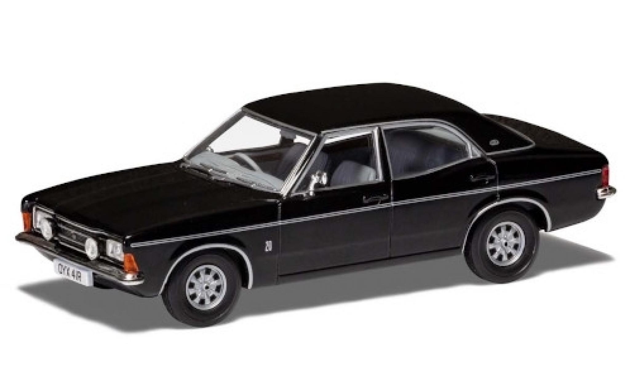 Ford Cortina 1/43 Vanguards Mk3 2000E nero/matt-nero RHD modellino in miniatura