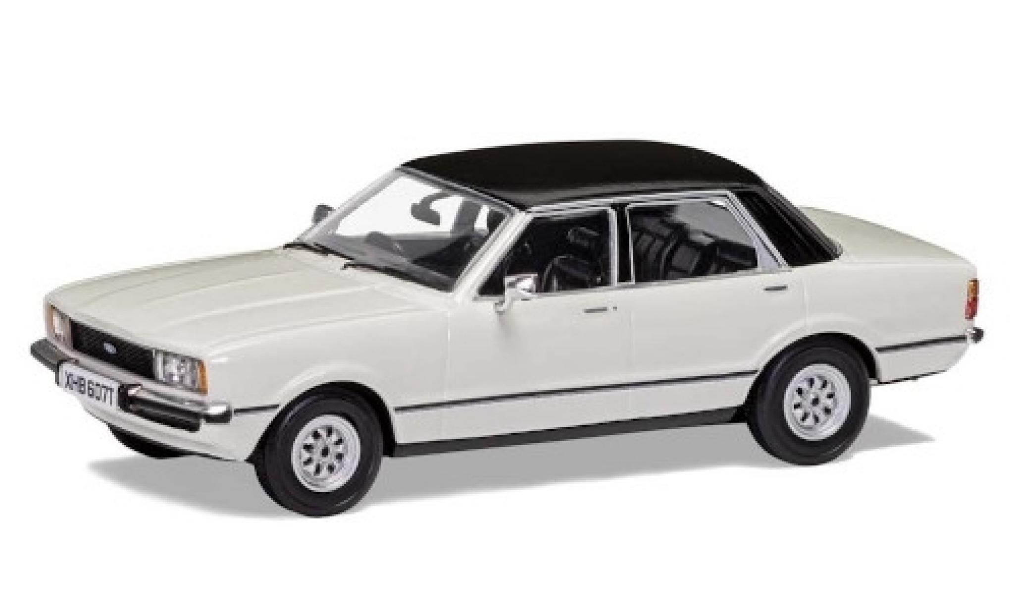 Ford Cortina 1/43 Vanguards Mk4 2.0 GL bianco/nero RHD modellino in miniatura
