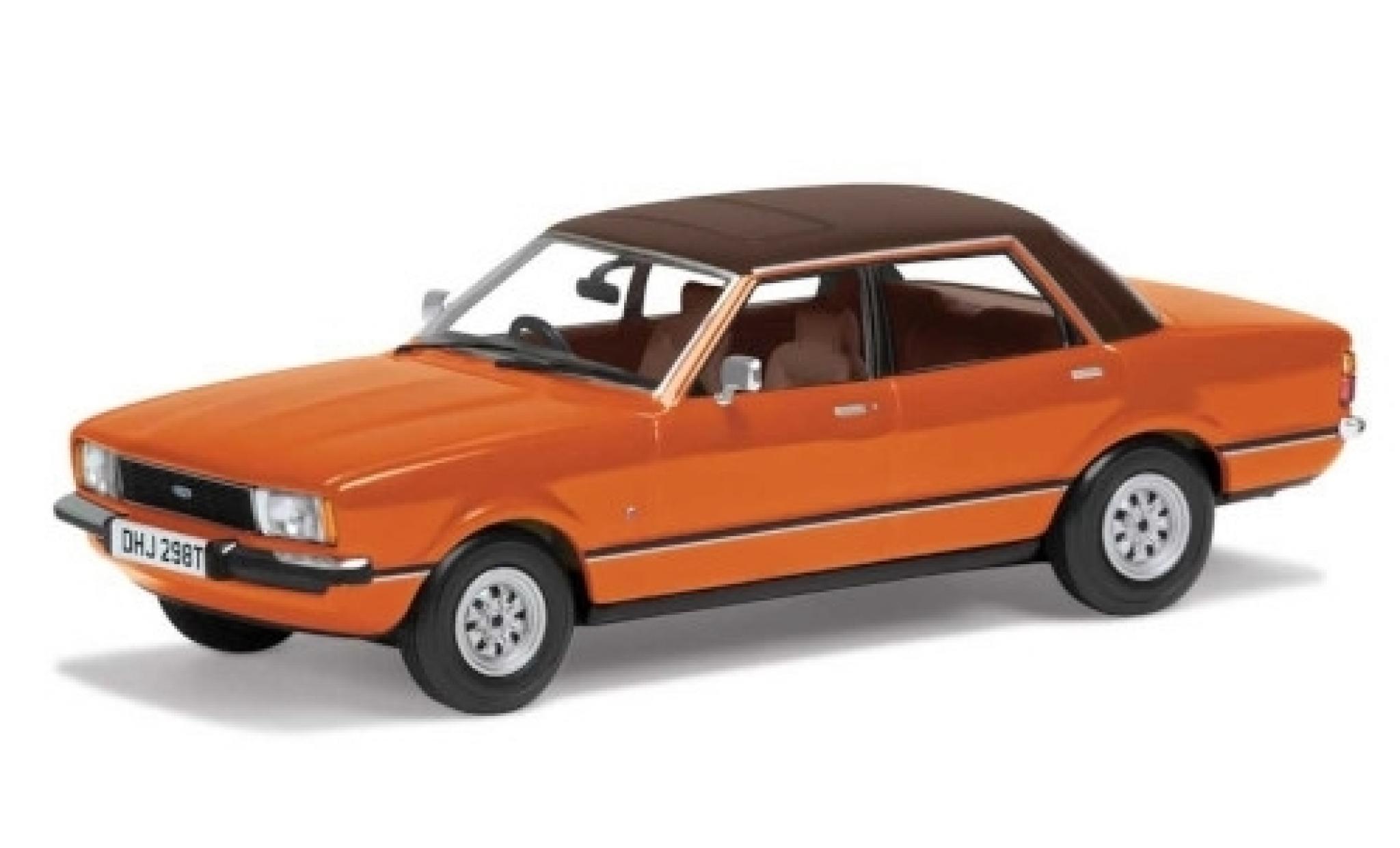 Ford Cortina 1/43 Vanguards MkIV 2.0 Ghia orange/matt-marroneee RHD modellino in miniatura