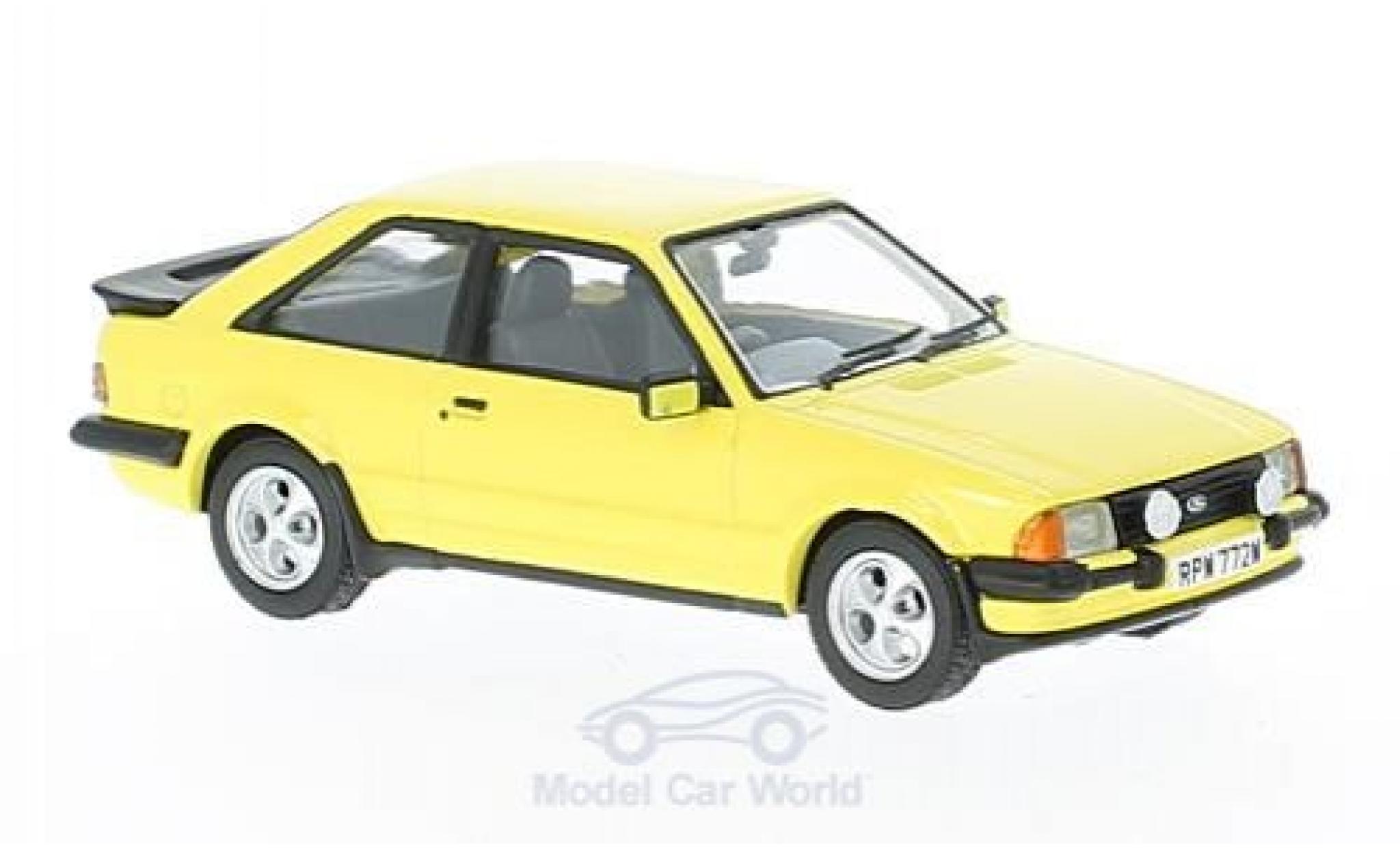 Ford Escort MKI 1/43 Vanguards MKIII XR3 giallo RHD modellino in miniatura