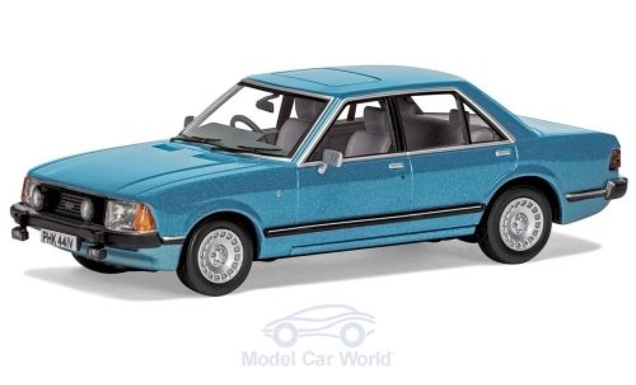 Ford Granada 1/43 Vanguards MKII 2.8i Ghia metallico blu RHD modellino in miniatura